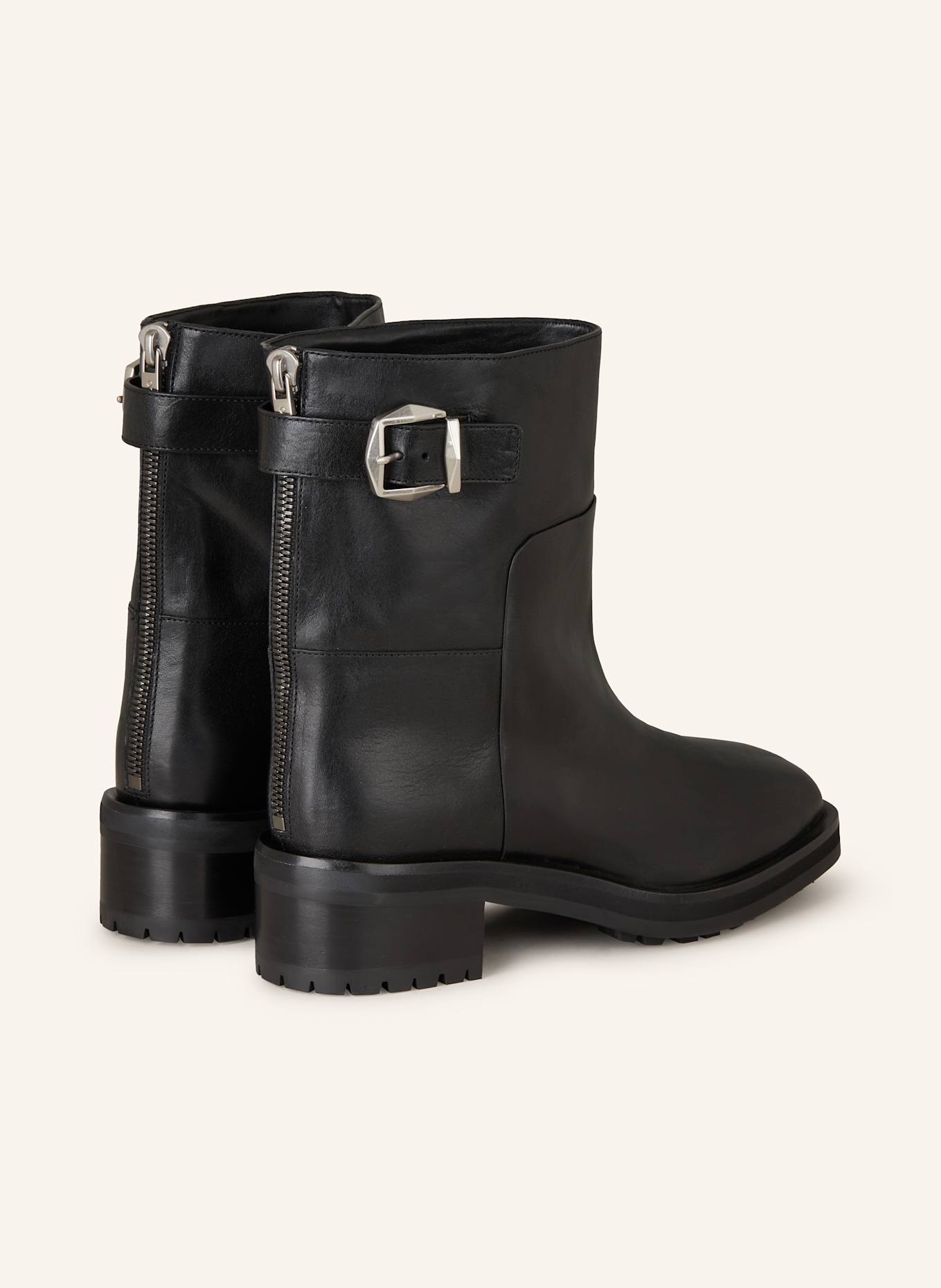 JIMMY CHOO Biker Boots BROOKLYN 50: SCHWARZ
