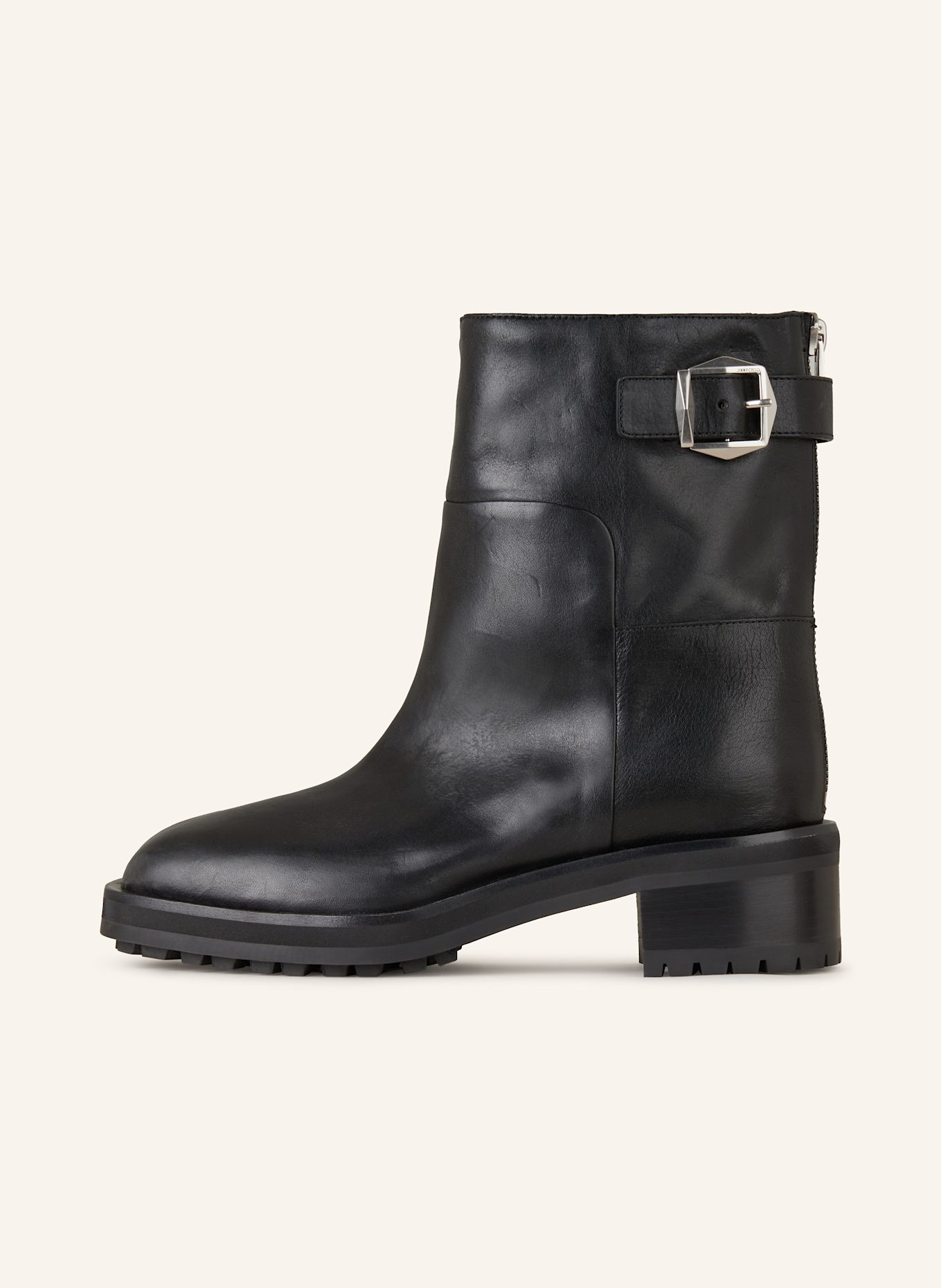 JIMMY CHOO Biker Boots BROOKLYN 50: SCHWARZ