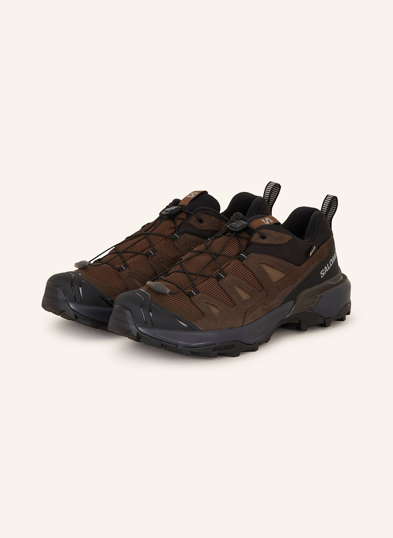 SALOMON Trekking shoes X ULTRA 360 LEATHER GTX, Color: DARK BROWN/ BLACK (Image 1)