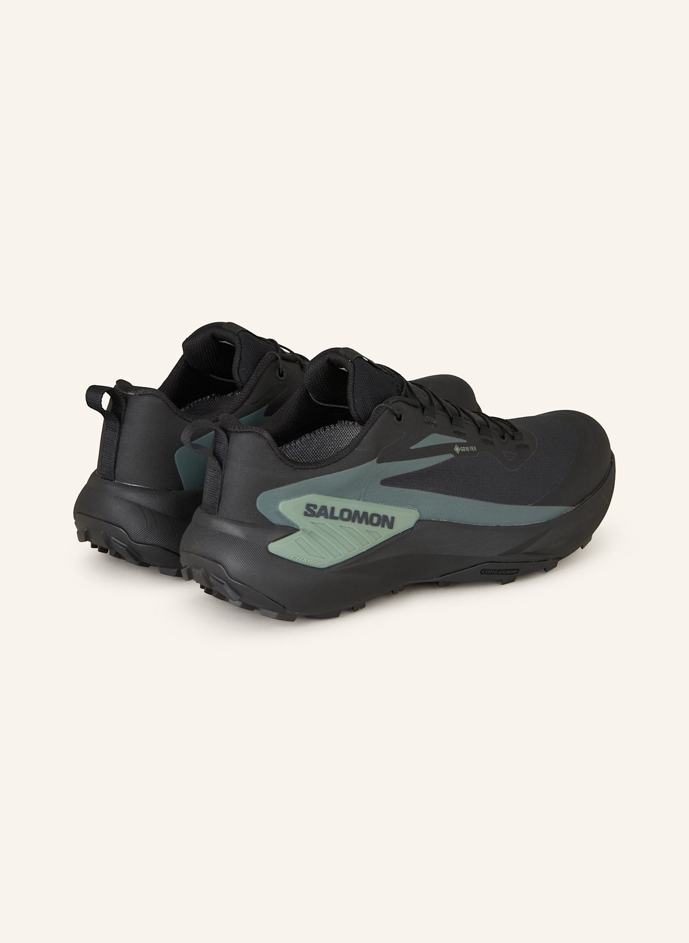 SALOMON GENESIS GTX trail running shoes, Color: BLACK/ MINT (Image 2)