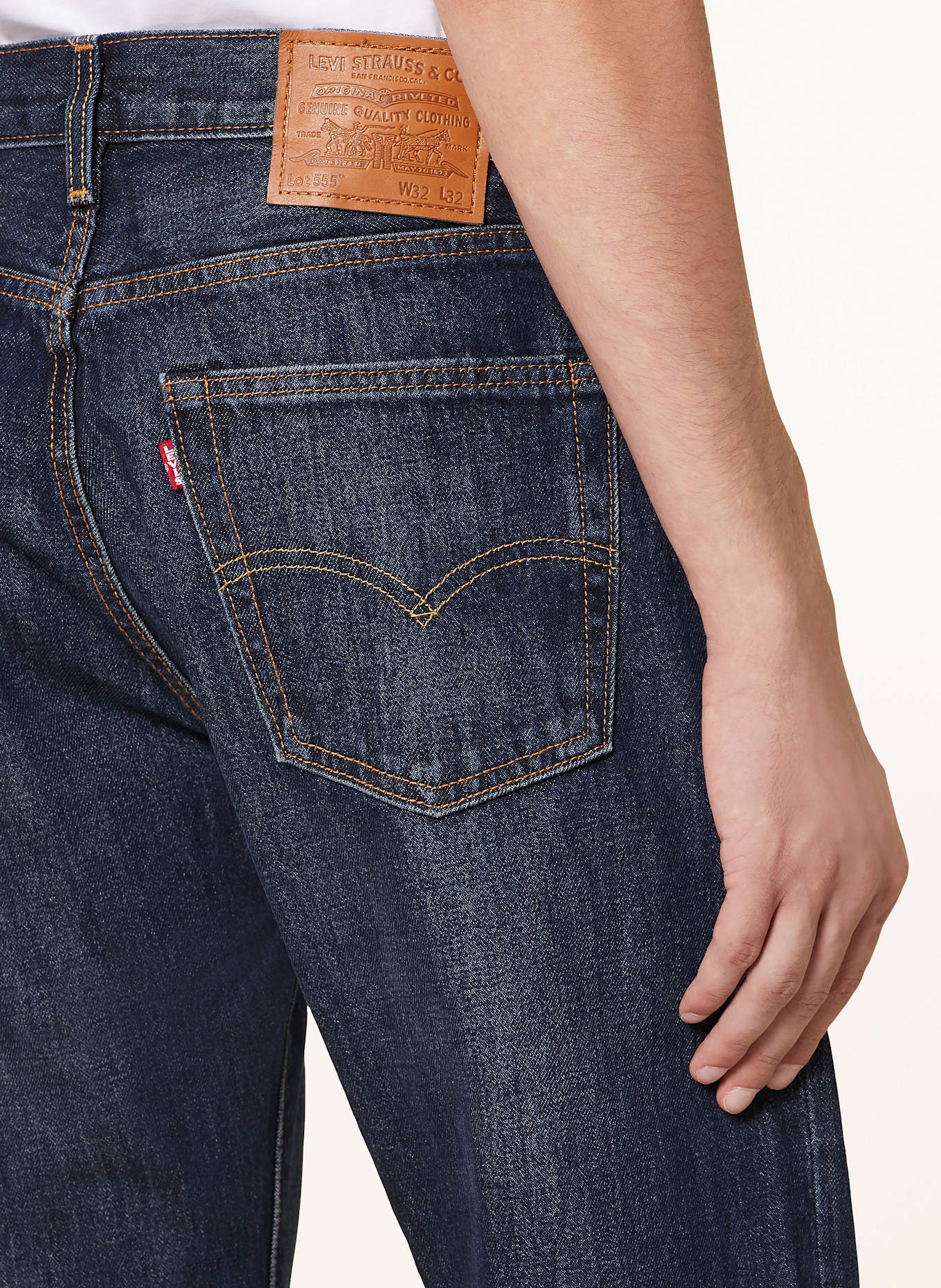 Levi's® Jeans 555 RELAXED Straight Fit: 03 Dark Indigo - Worn In