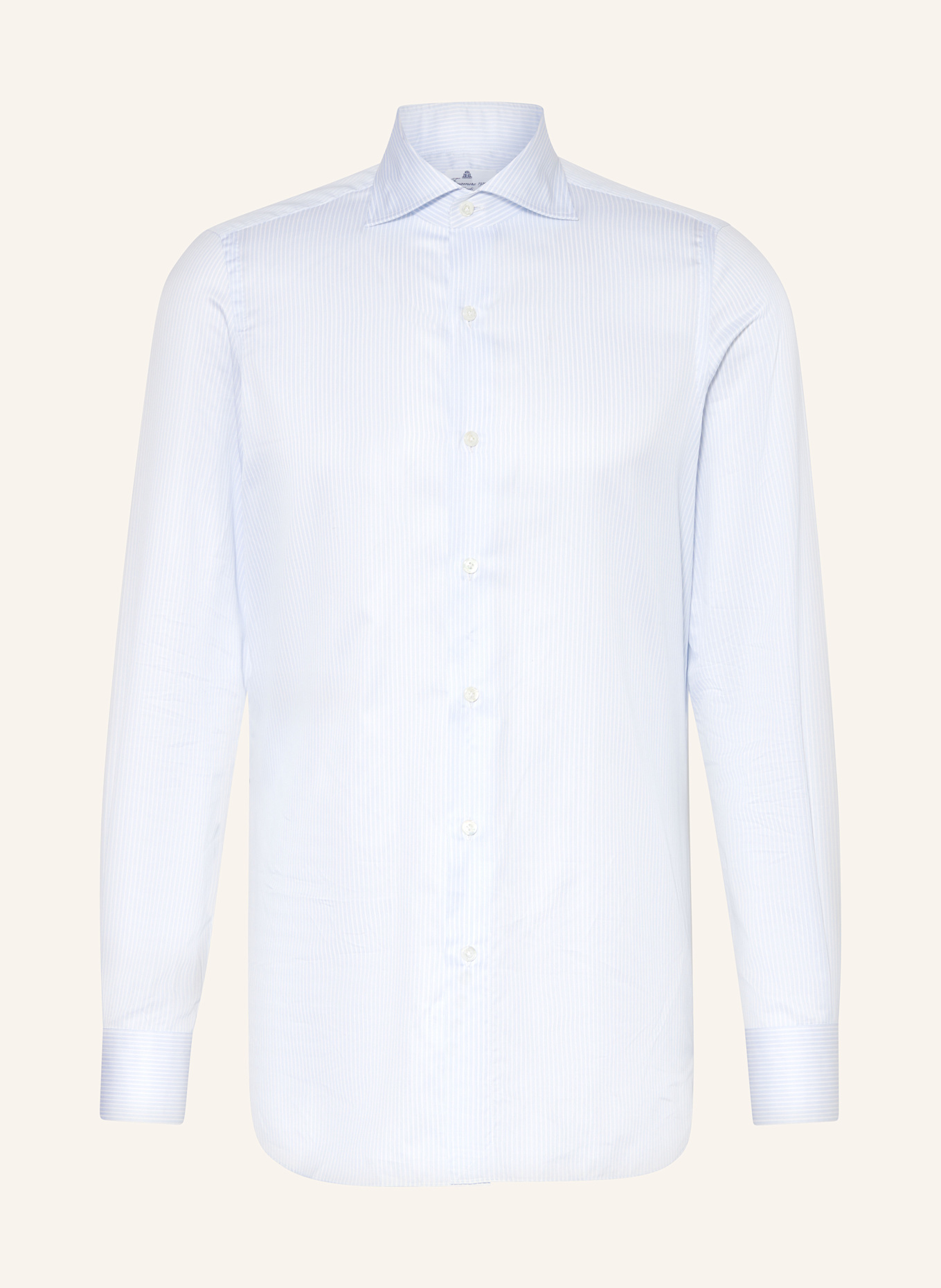 FINAMORE 1925 Shirt NAPOLI EDUARDO regular fit, Color: LIGHT BLUE/ WHITE (Image 1)