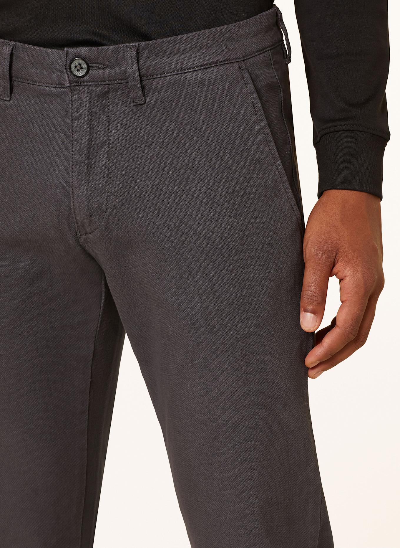 STROKESMAN'S Piqué chino slim fit, Color: DARK GRAY (Image 5)