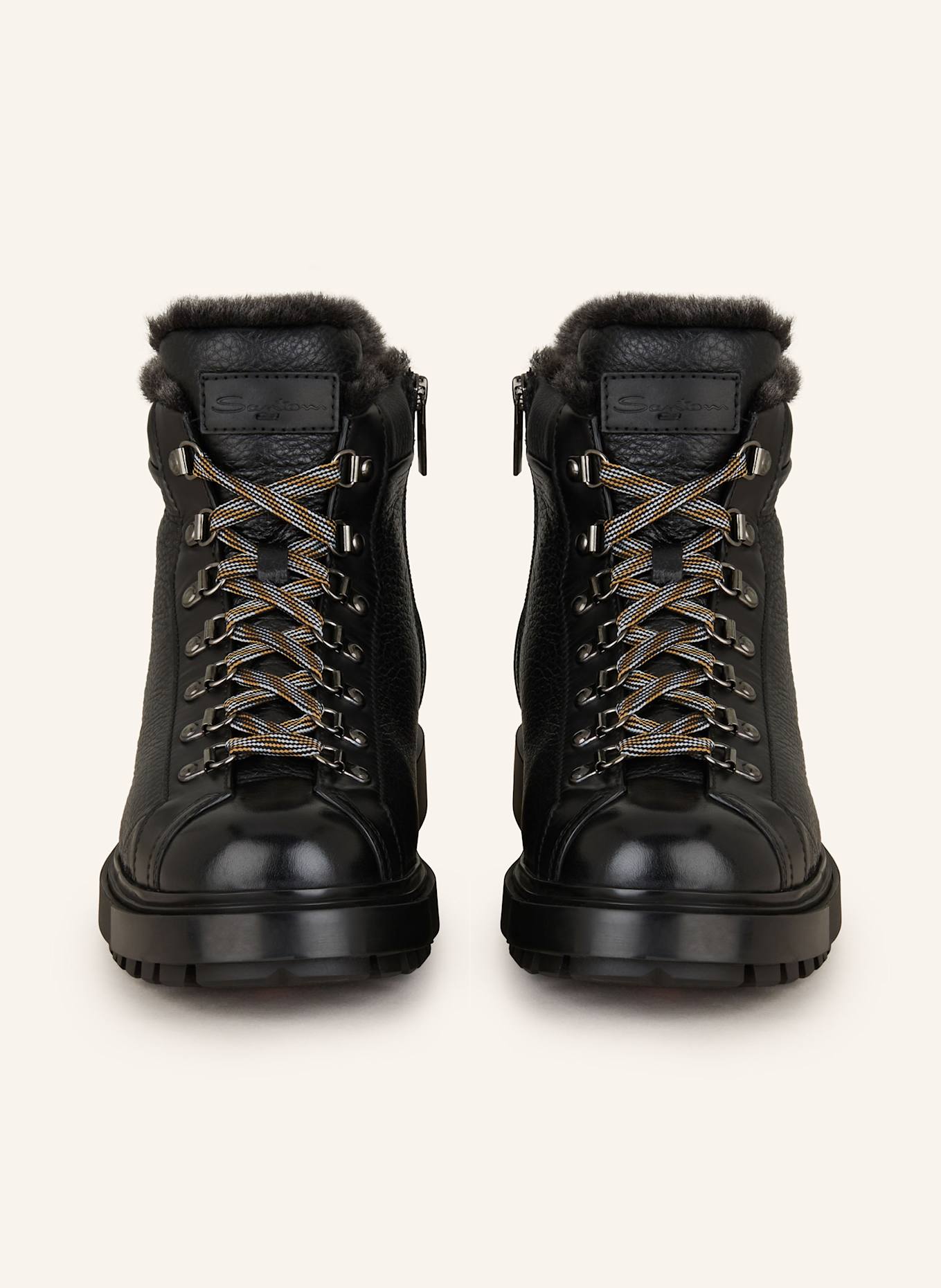 Santoni Lace-up boots FARAH, Color: BLACK (Image 3)