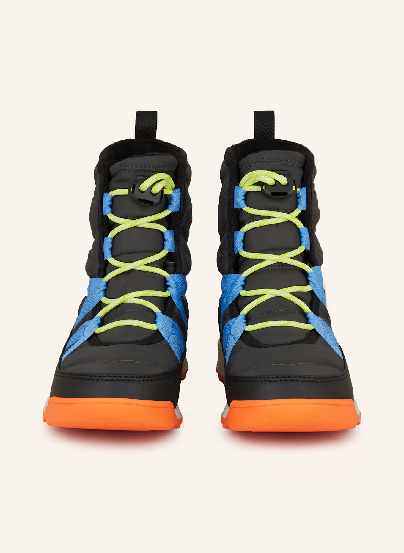 SOREL WHITNEY™ II boots: BLACK / BLUE / YELLOW