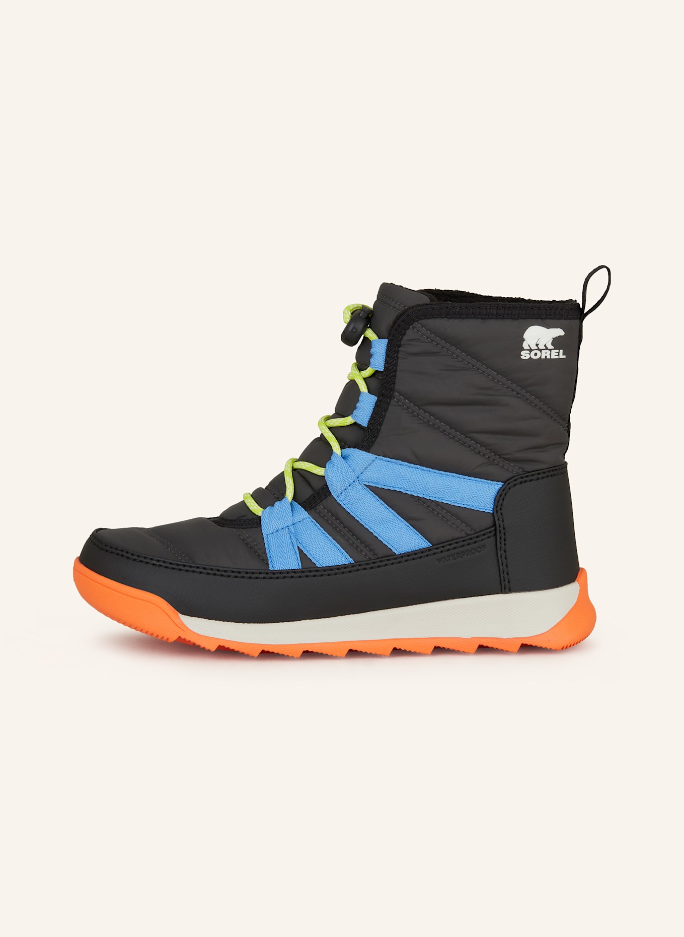 SOREL WHITNEY™ II boots: BLACK / BLUE / YELLOW
