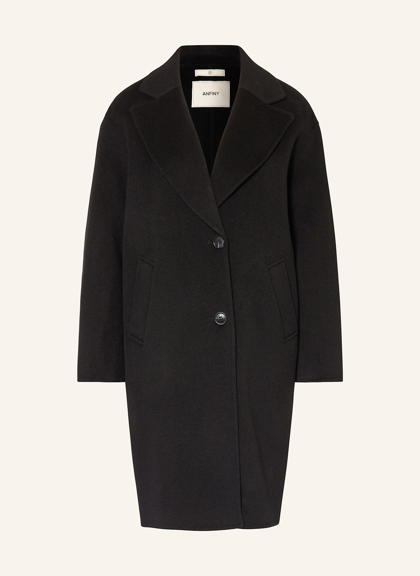 ANFINY Wool coat DIANA, Color: BLACK (Image 1)