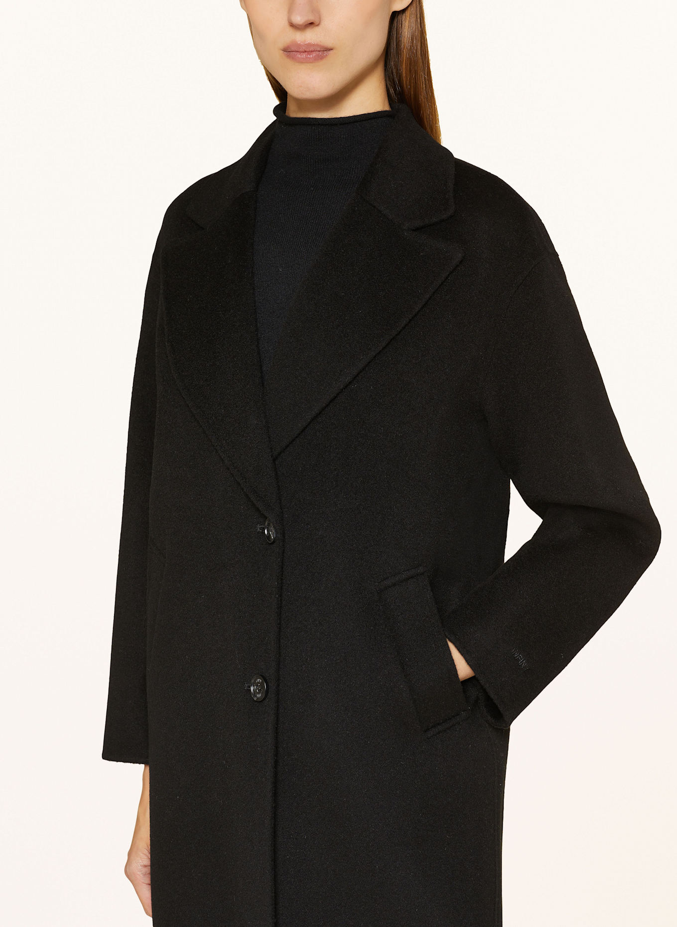 ANFINY Wool coat DIANA, Color: BLACK (Image 4)