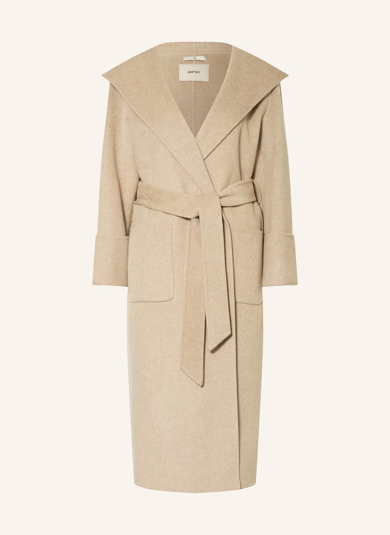 Tan wool coat hot sale