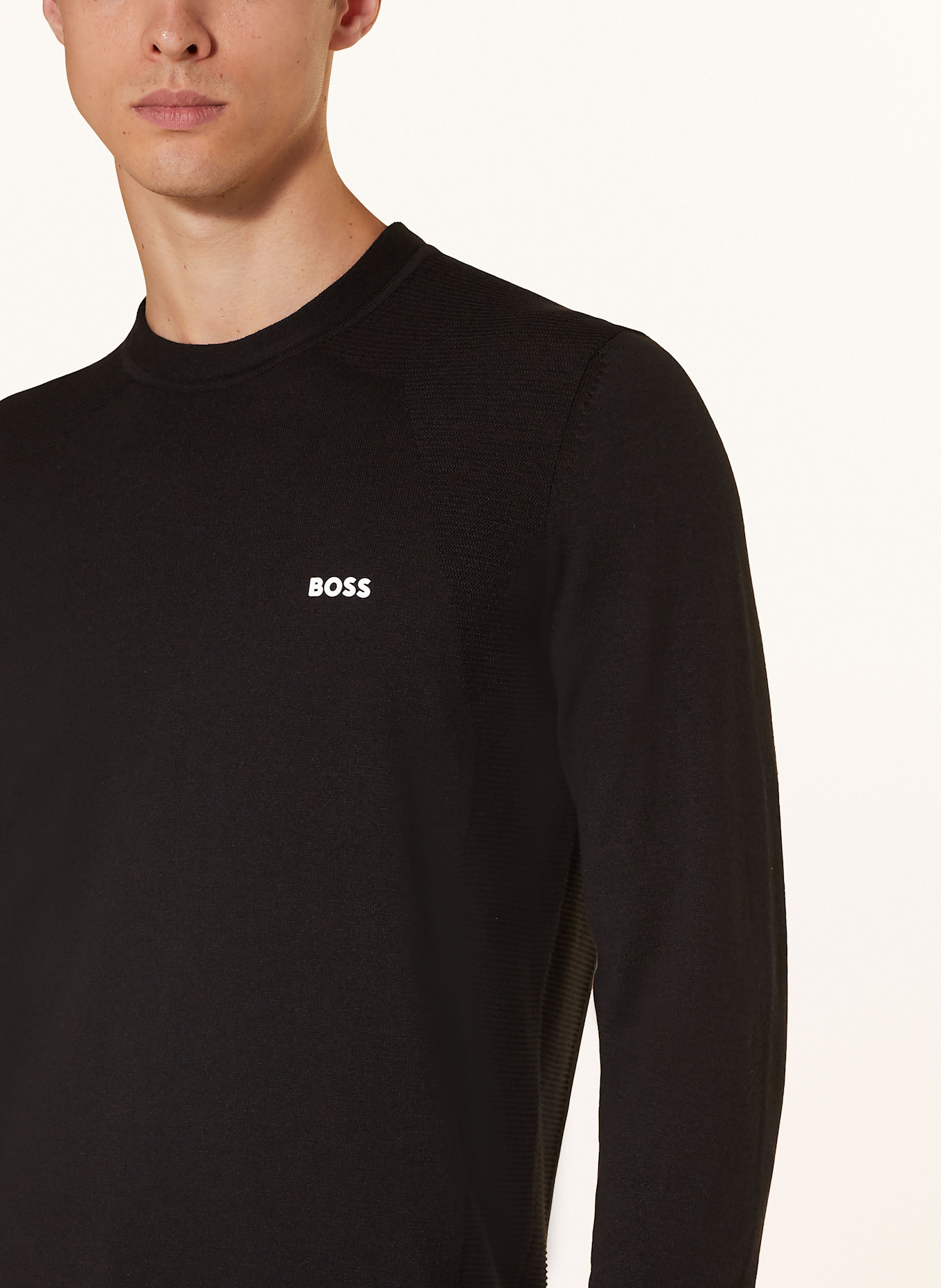 BOSS Pullover MOMENTUM_LITE: SCHWARZ
