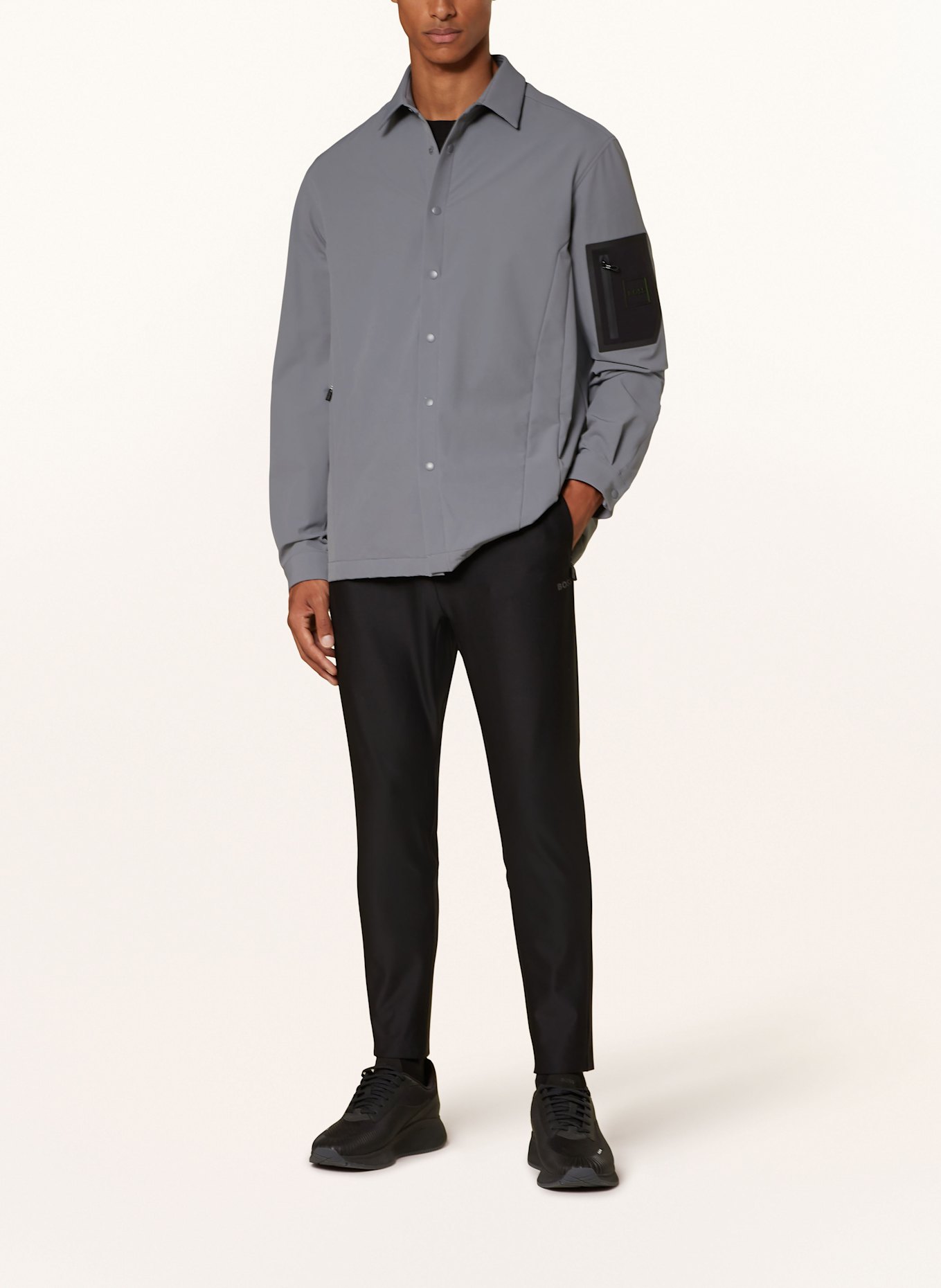 BOSS Overjacket EXPEDIT: SZARONIEBIESKI