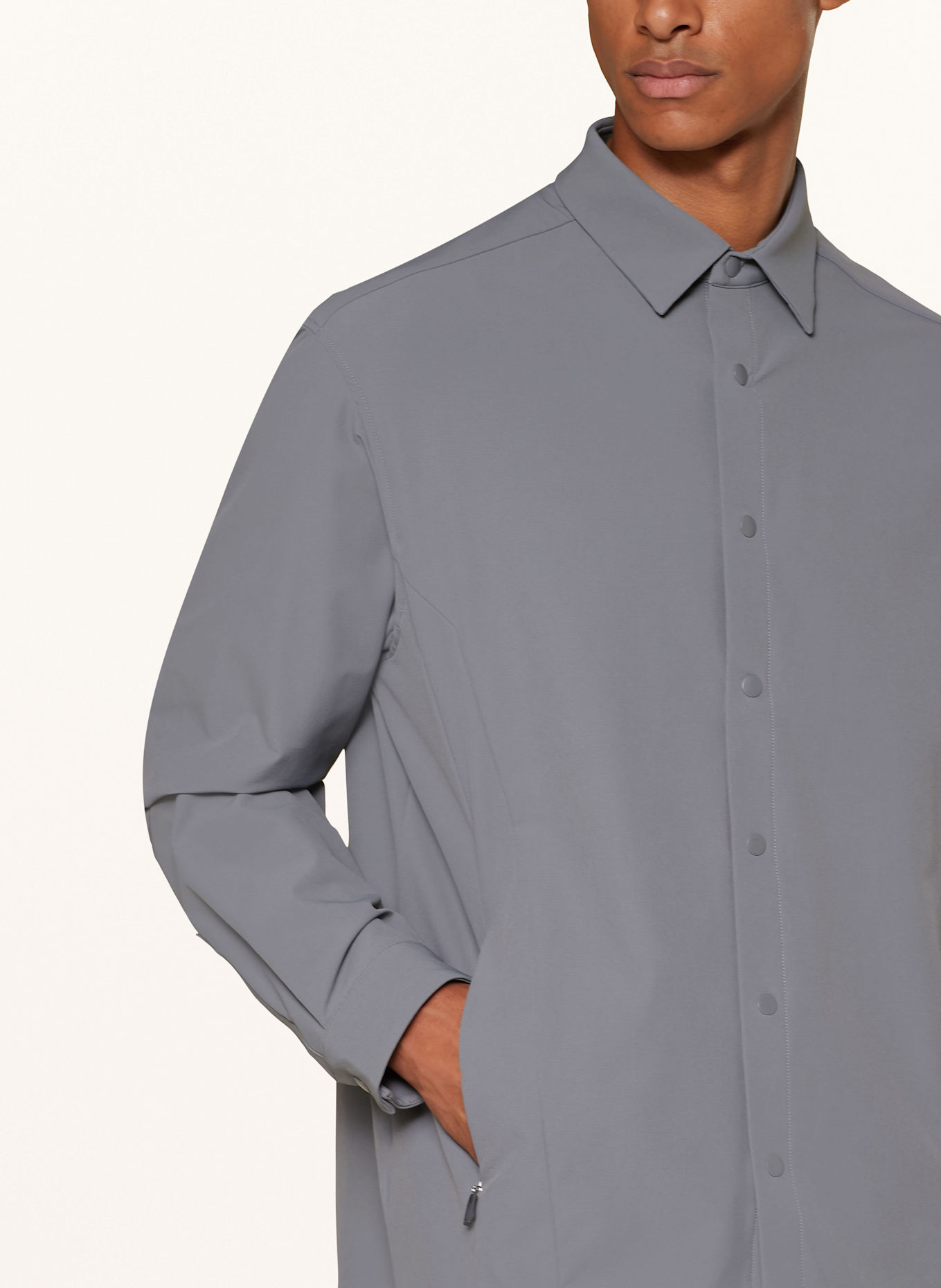 BOSS Overjacket EXPEDIT: SZARONIEBIESKI