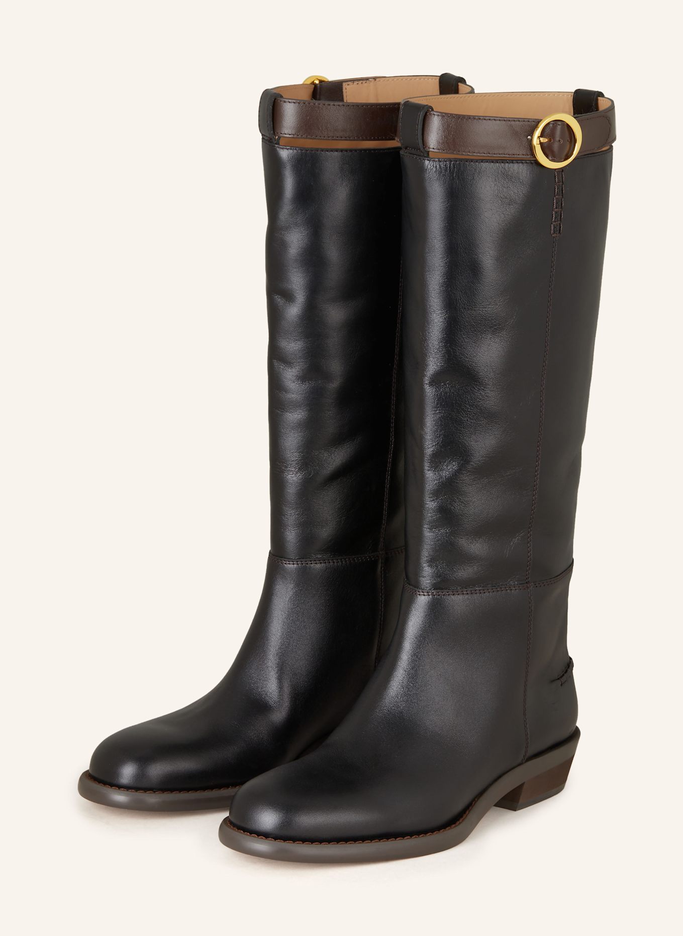 ODISSì Stiefel EMILIE: SCHWARZ / DUNKELBRAUN