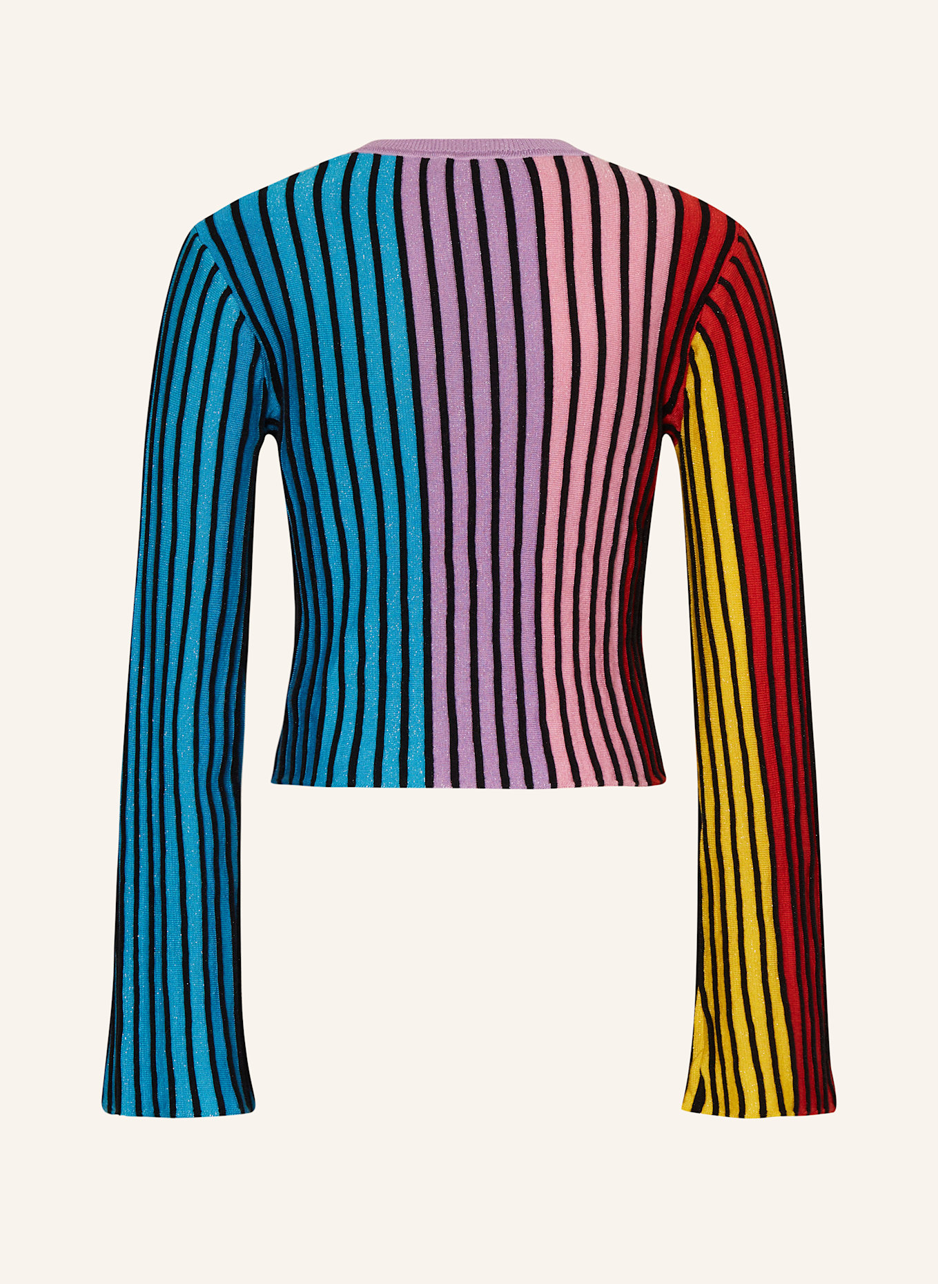 STELLA McCARTNEY KIDS Sweater with glitter thread: TURQUOISE / LIGHT PURPLE / PINK