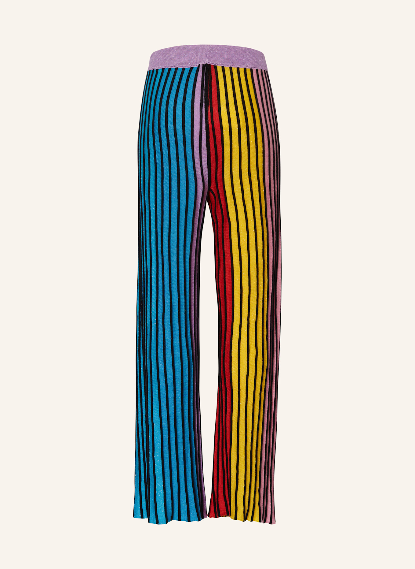 STELLA McCARTNEY KIDS Strickhose mit Glitzergarn: NEONTÜRKIS/ GELB/ LILA