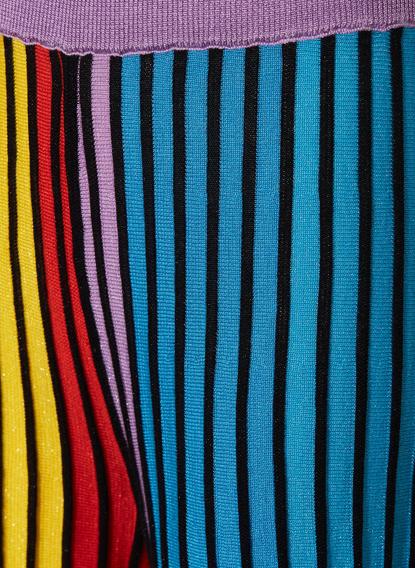 STELLA McCARTNEY KIDS Strickhose mit Glitzergarn: NEONTÜRKIS/ GELB/ LILA