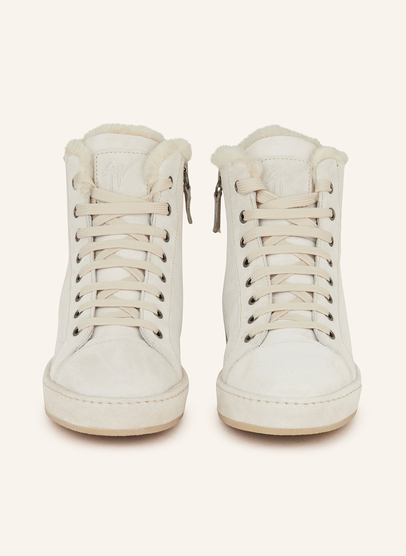 GIUSEPPE ZANOTTI DESIGN Wysokie sneakersy GZ-CITY: JASNOCZARY