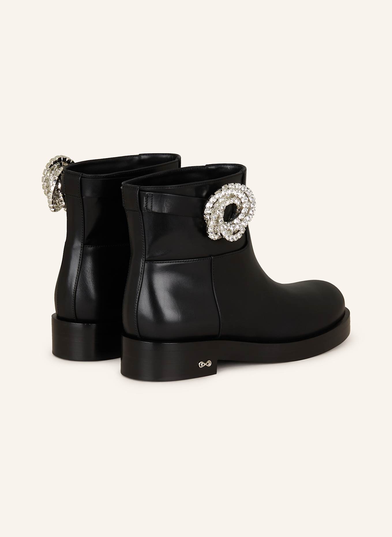 MACH & MACH Biker Boots GALAXY mit Schmucksteinen: SCHWARZ