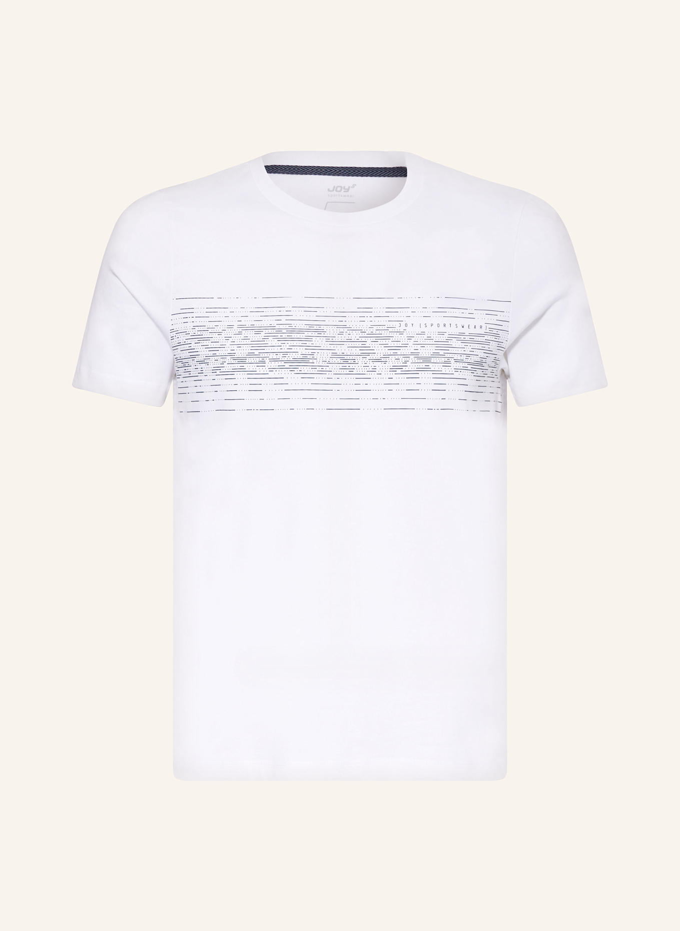 JOY sportswear T-Shirt FLORIM: WEISS / BLAU