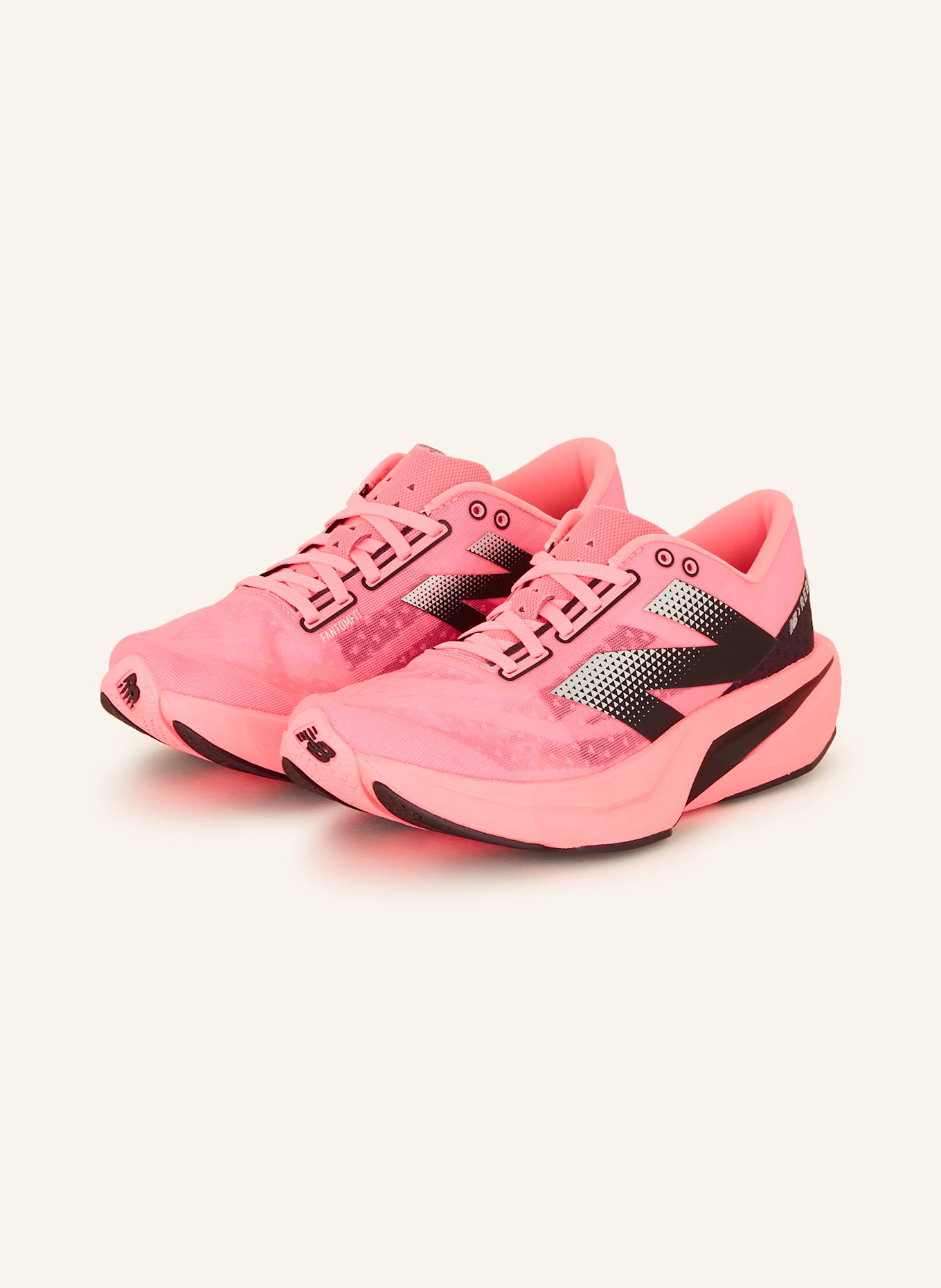 new balance Running shoes FUELLCELL REBEL V4, Color: NEON PINK/ BLACK (Image 1)