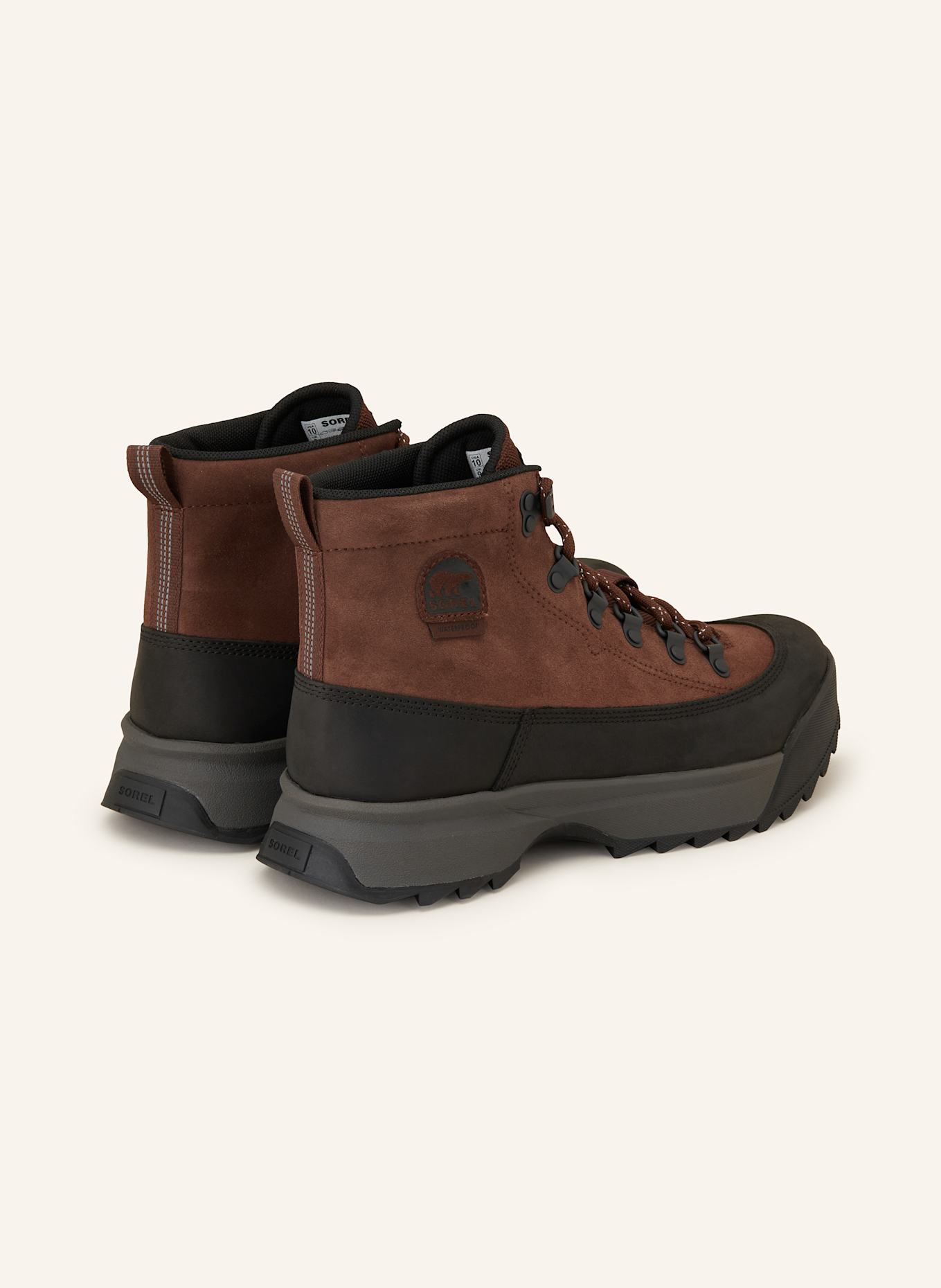 SOREL SCOUT 87™ PRO PLUS WP lace-up boots: BROWN / BLACK