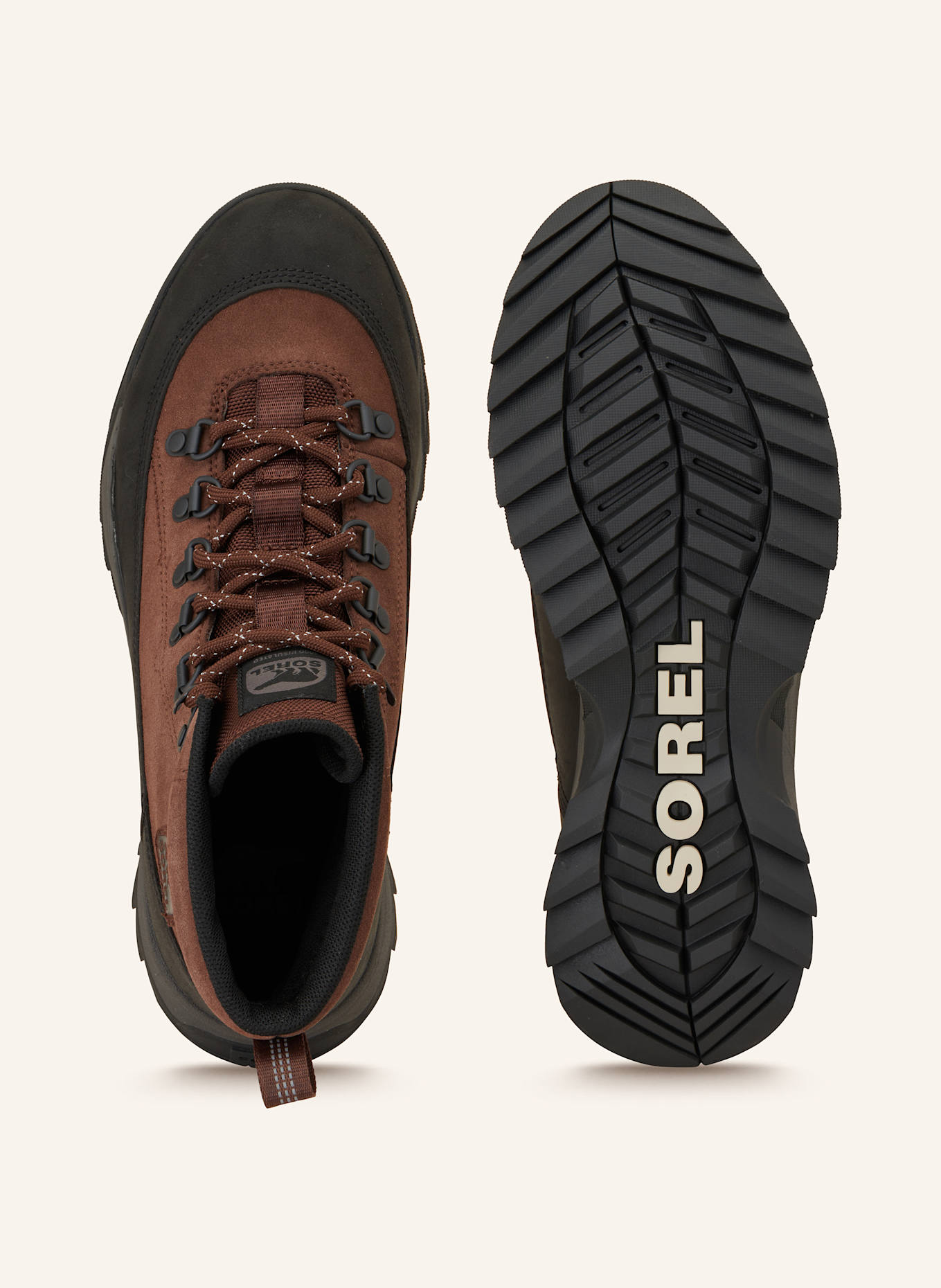 SOREL SCOUT 87™ PRO PLUS WP lace-up boots: BROWN / BLACK