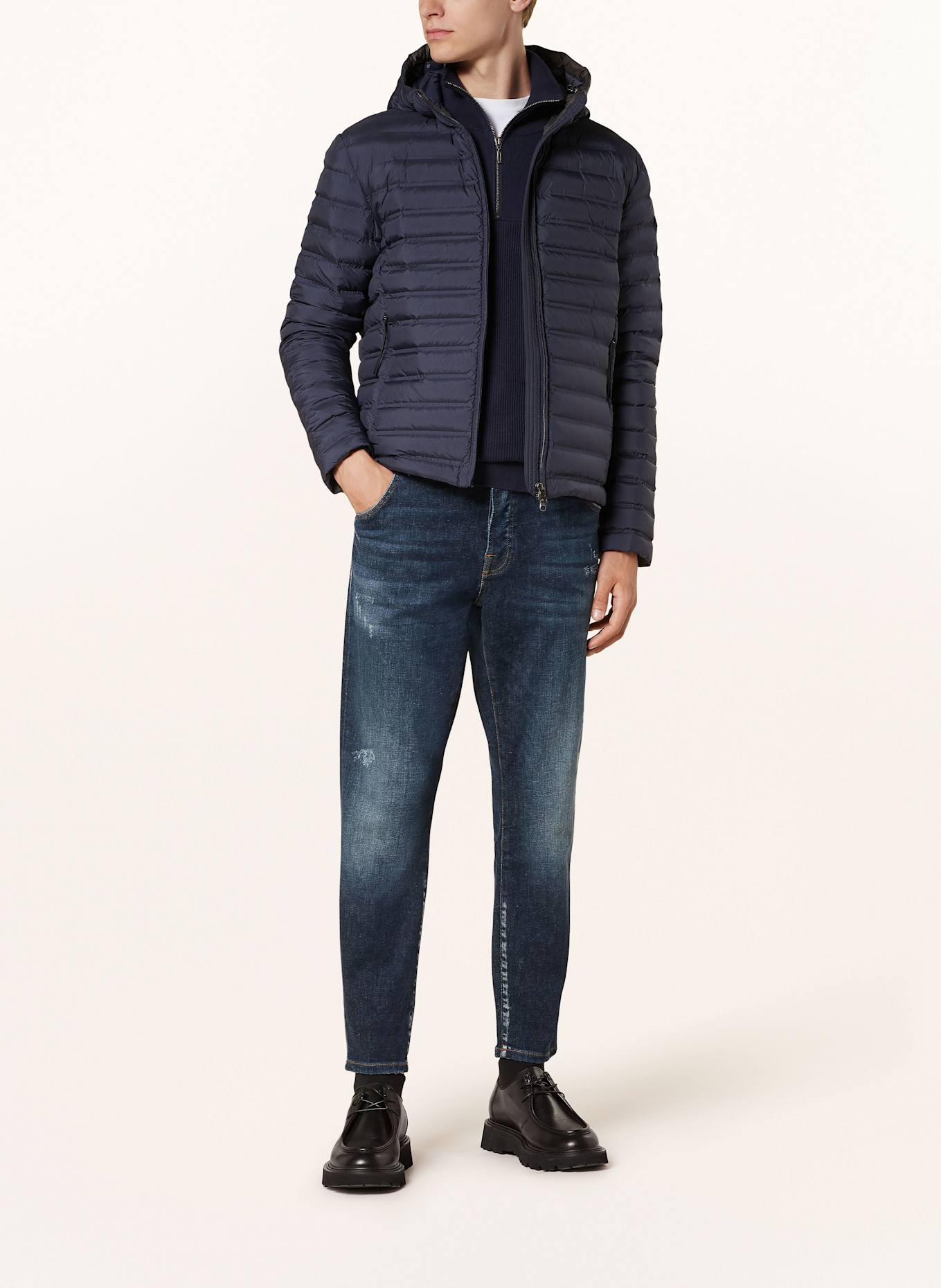 COLMAR high-neck fitted T-shirt, Color: DARK BLUE (Image 2)