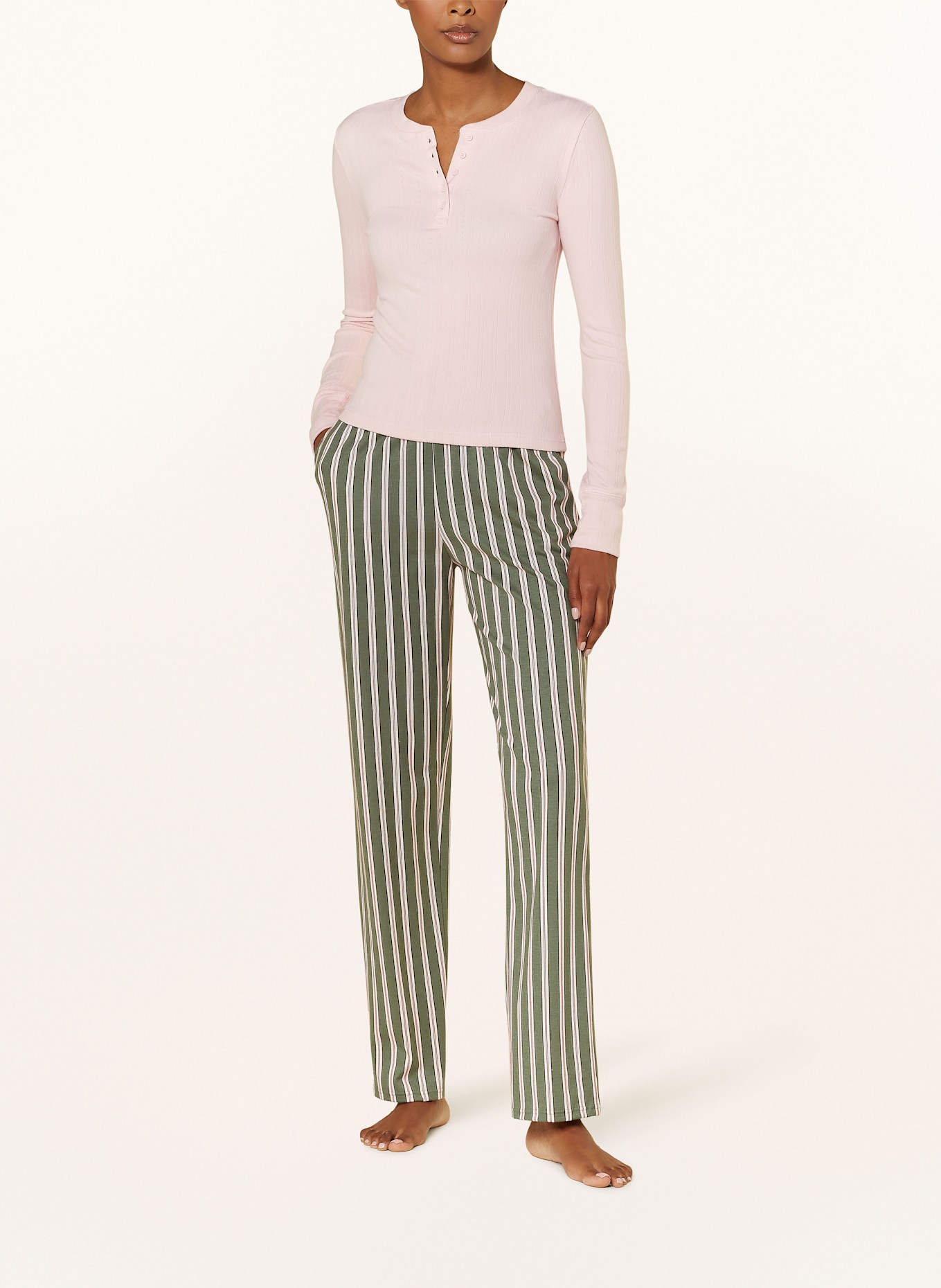 P.J.Salvage Pajama Green shirt, Color: LIGHT PINK (Image 2)