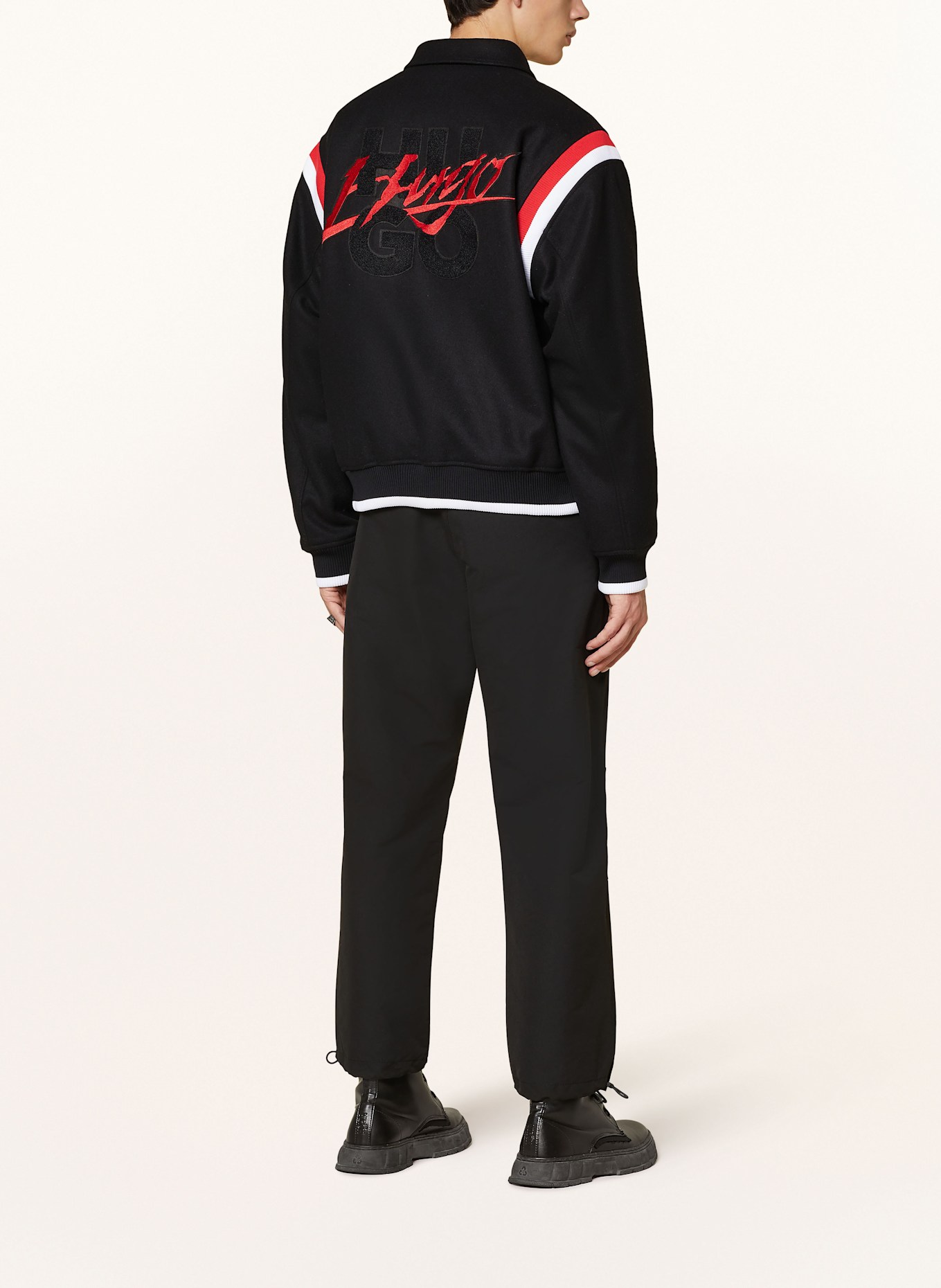 HUGO Hose GENDO im Jogging-Stil Regular Fit, Farbe: SCHWARZ (Bild 3)