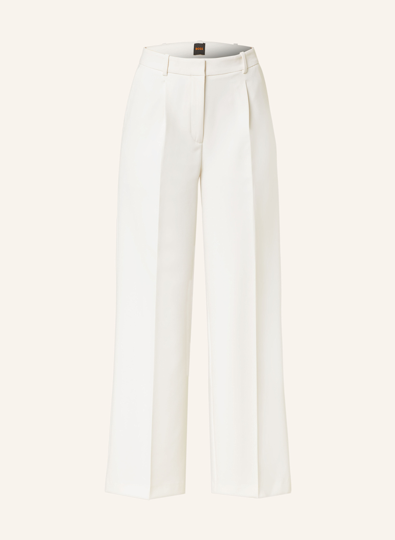 BOSS TIWI wide leg trousers, Color: WHITE (Image 1)