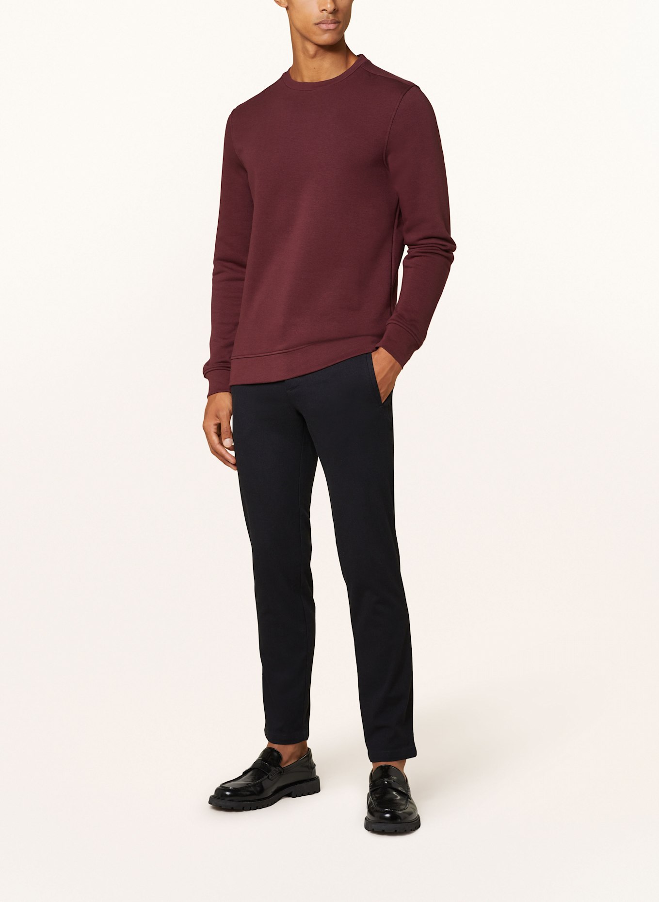 STROKESMAN'S Sweatshirt: DUNKELROT