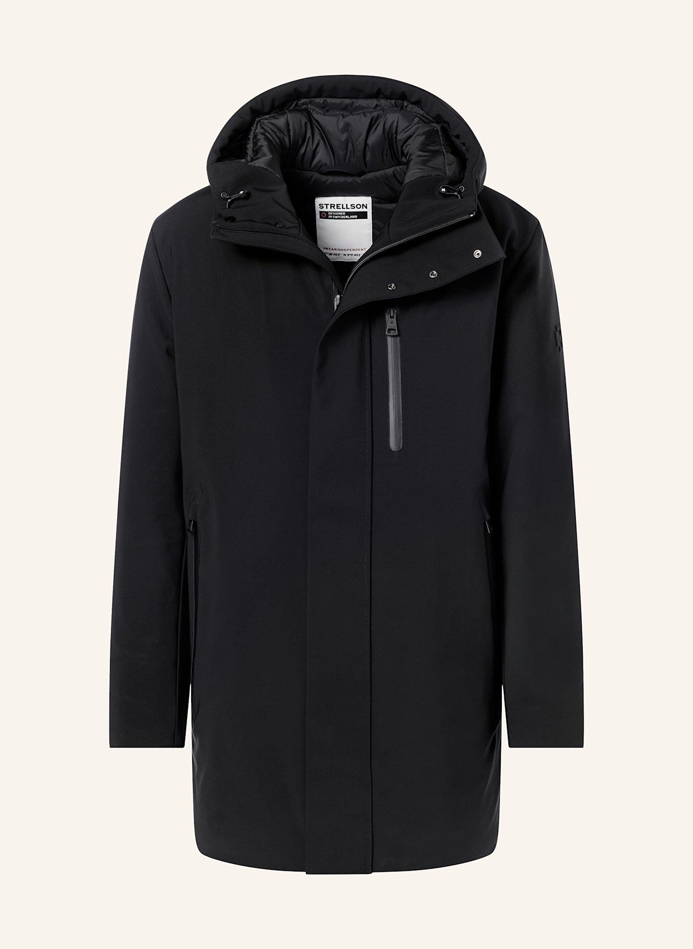 STRELLSON Parka FLEX CROSS: SCHWARZ