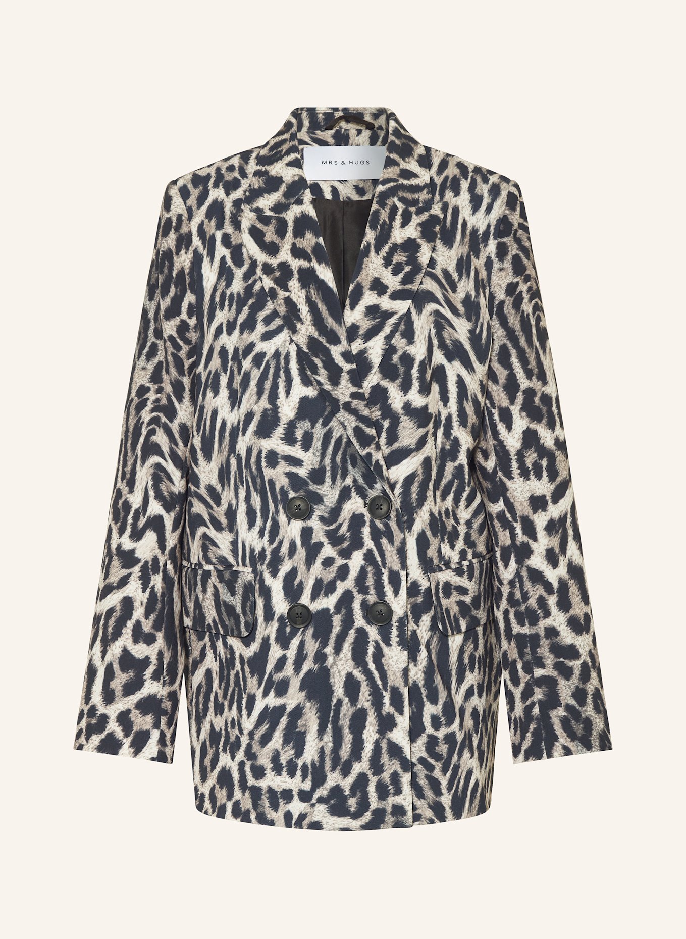 MRS & HUGS Blazer: SCHWARZ / GRAU / CREME