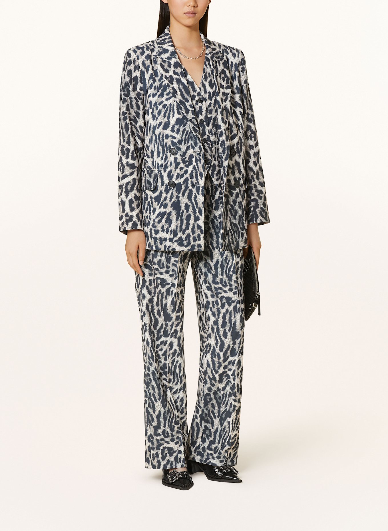 MRS & HUGS Blazer: SCHWARZ / GRAU / CREME