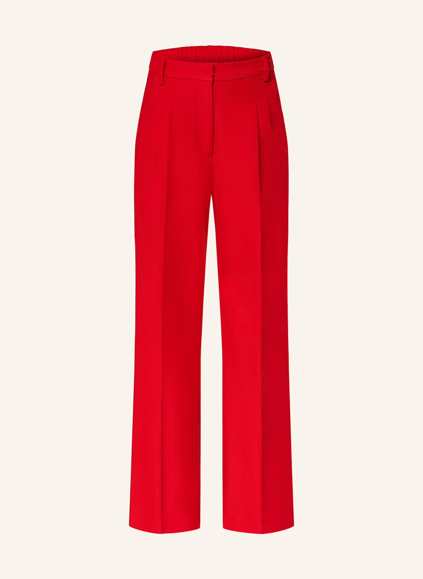 MRS & HUGS Wide leg trousers, Color: RED (Image 1)