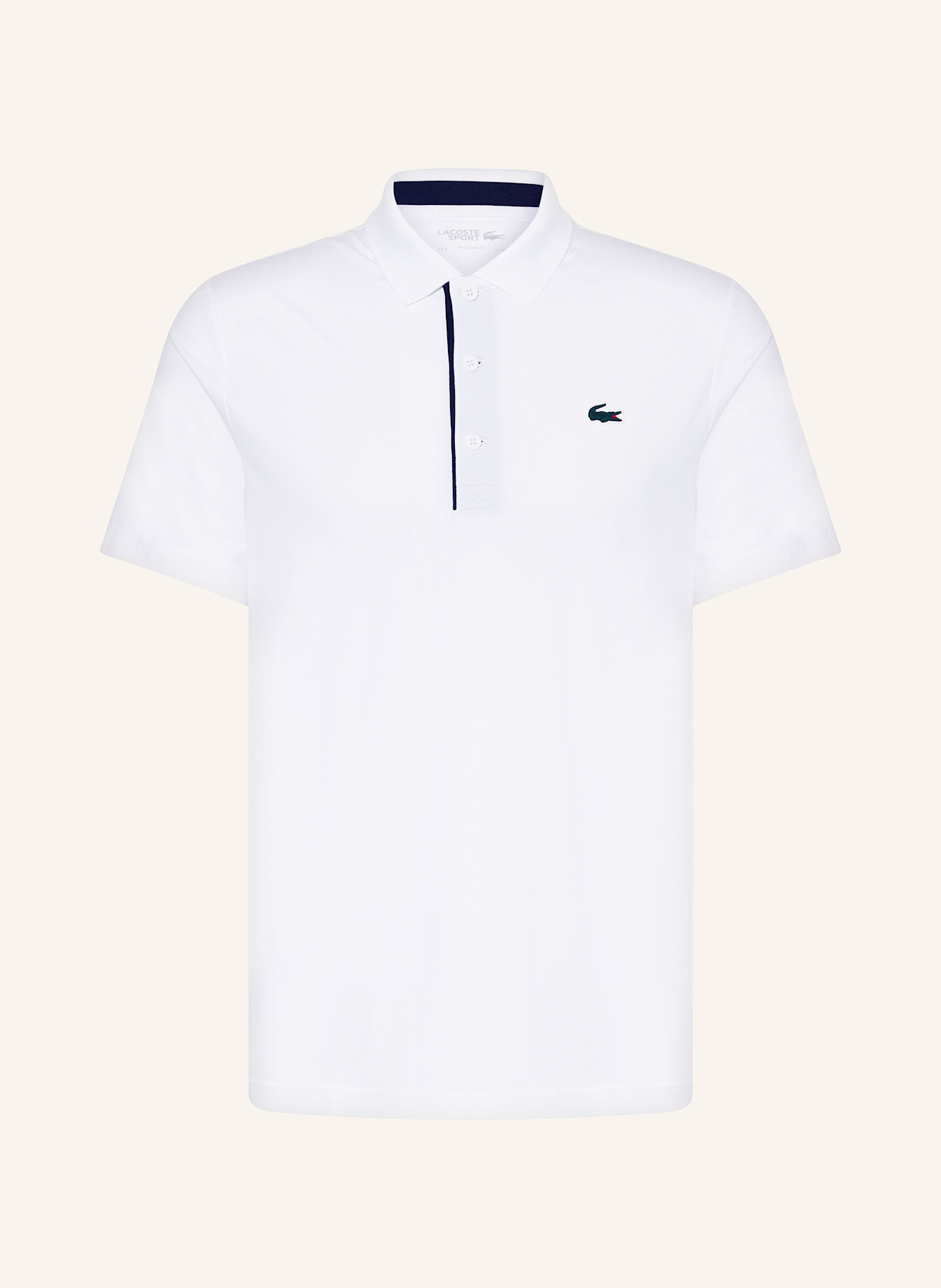 LACOSTE Funktions-Poloshirt, Farbe: WEISS (Bild 1)