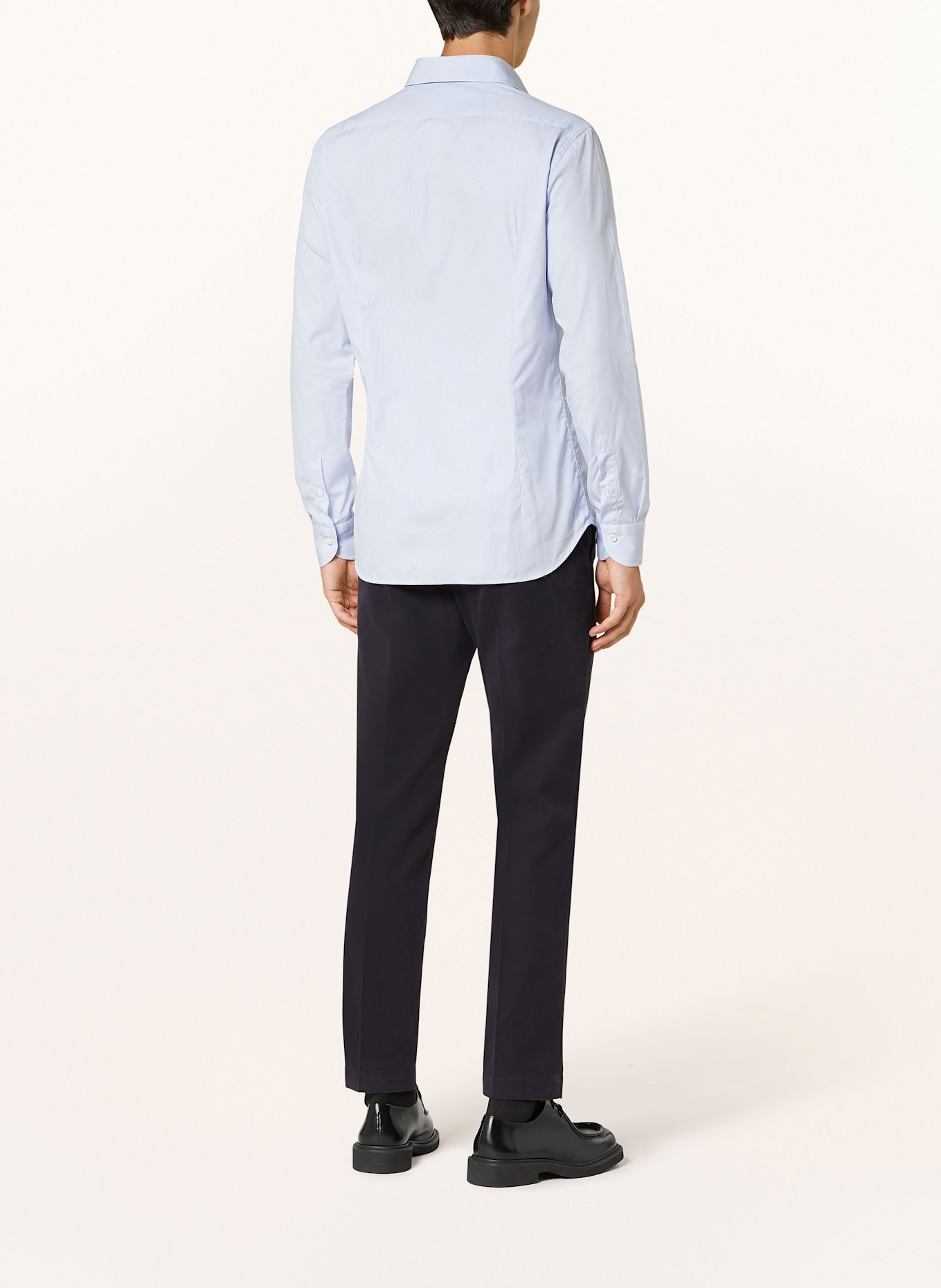 tintoria mattei Shirt slim fit, Color: LIGHT BLUE/ WHITE (Image 3)