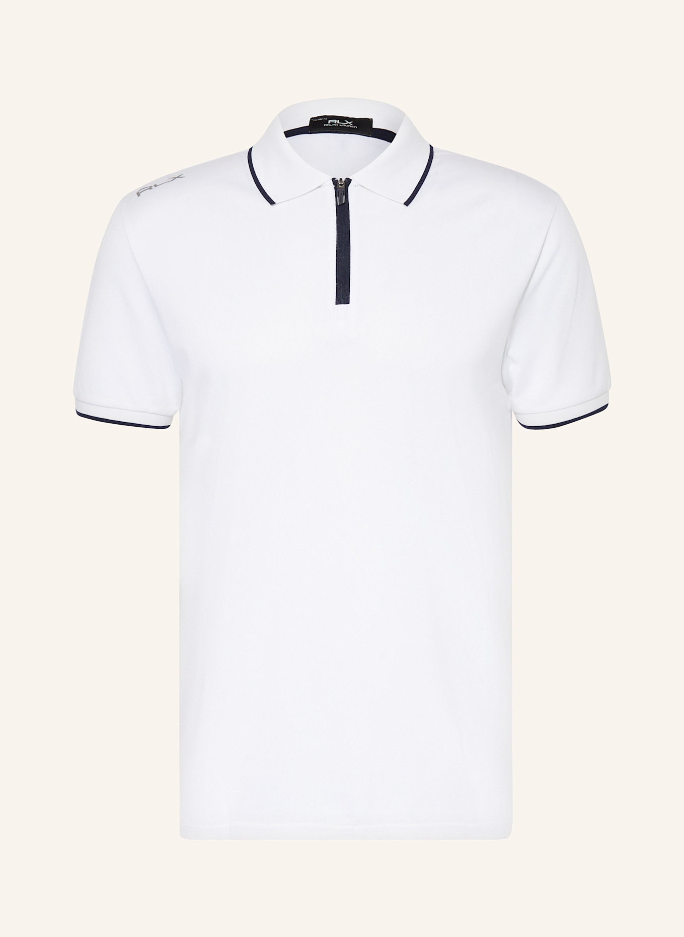 RLX RALPH LAUREN Funktions-Poloshirt, Farbe: WEISS/ DUNKELBLAU (Bild 1)