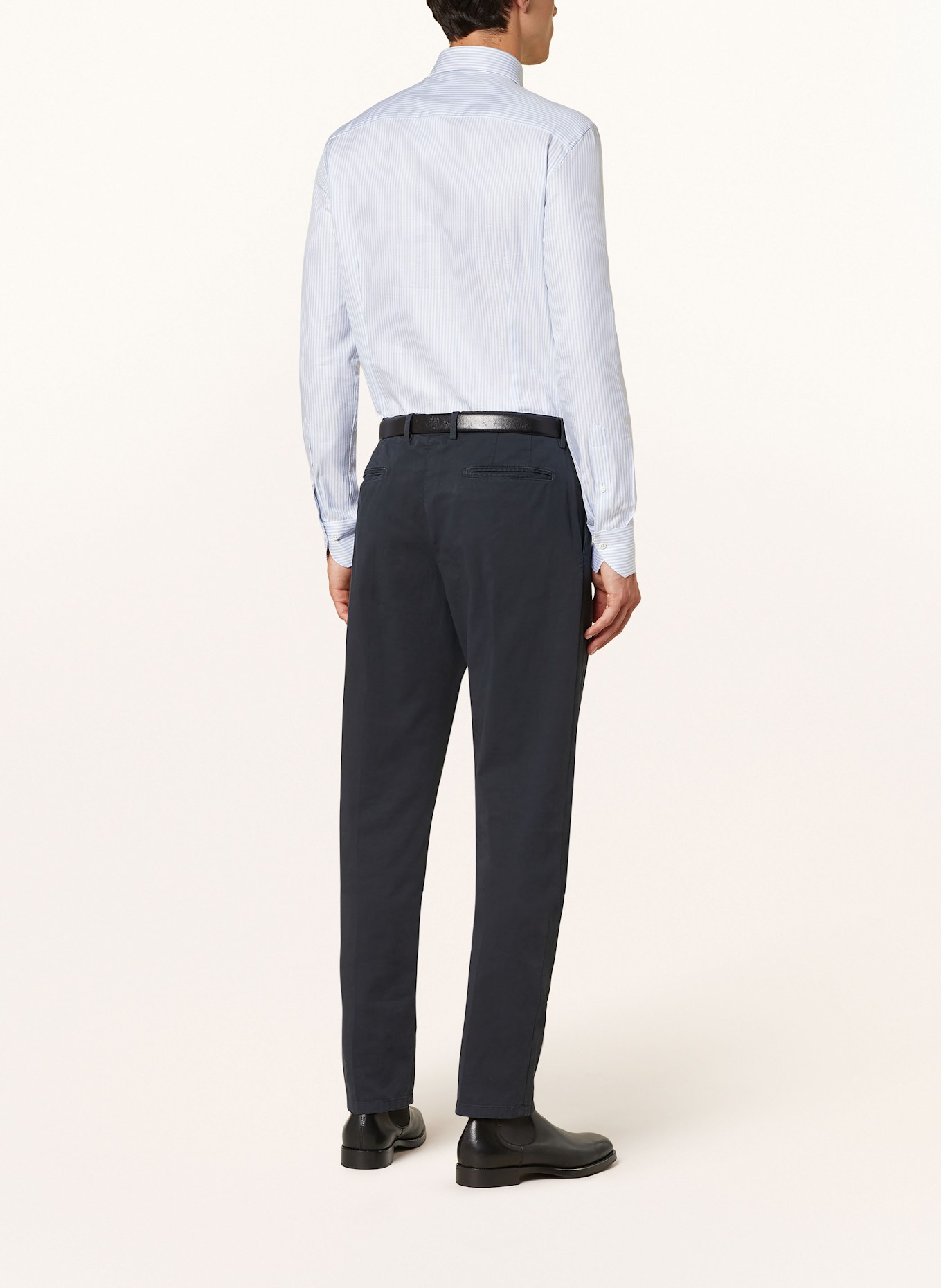 Stenströms Hemd Extra Slim Fit: WEISS / HELLBLAU