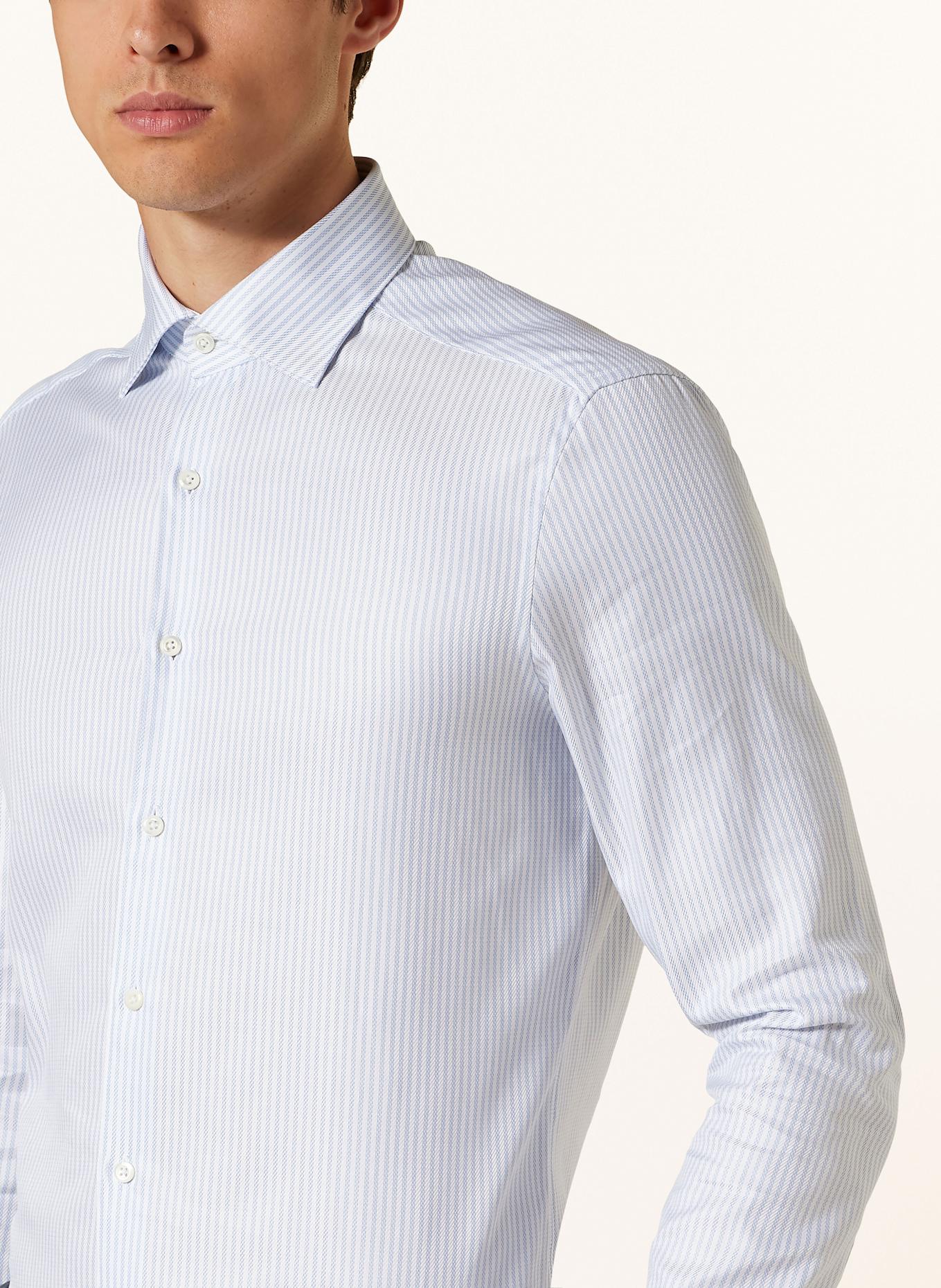 Stenströms Hemd Extra Slim Fit: WEISS / HELLBLAU