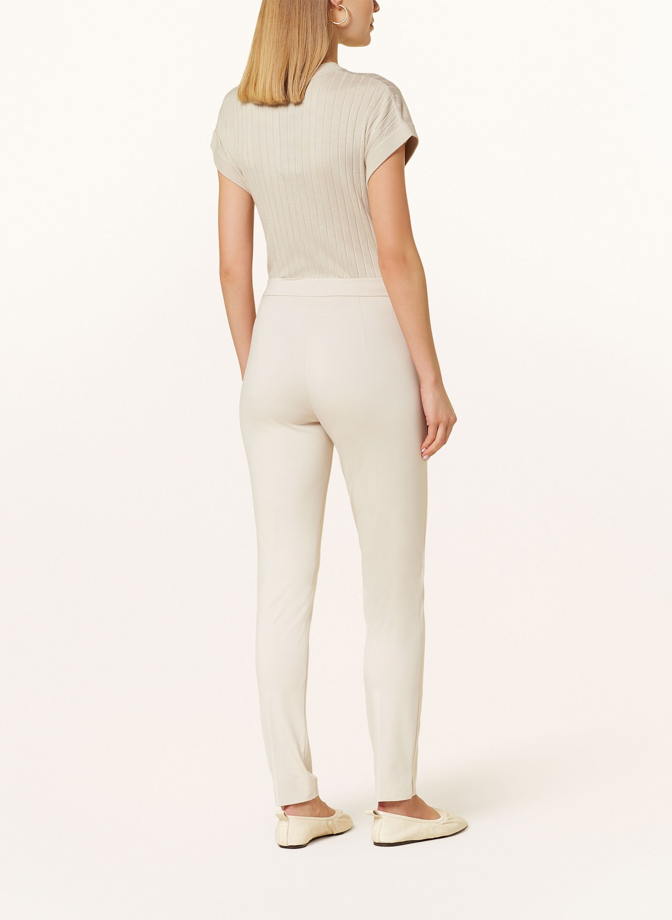 ELENA MIRO Jersey trousers, Color: BEIGE (Image 3)