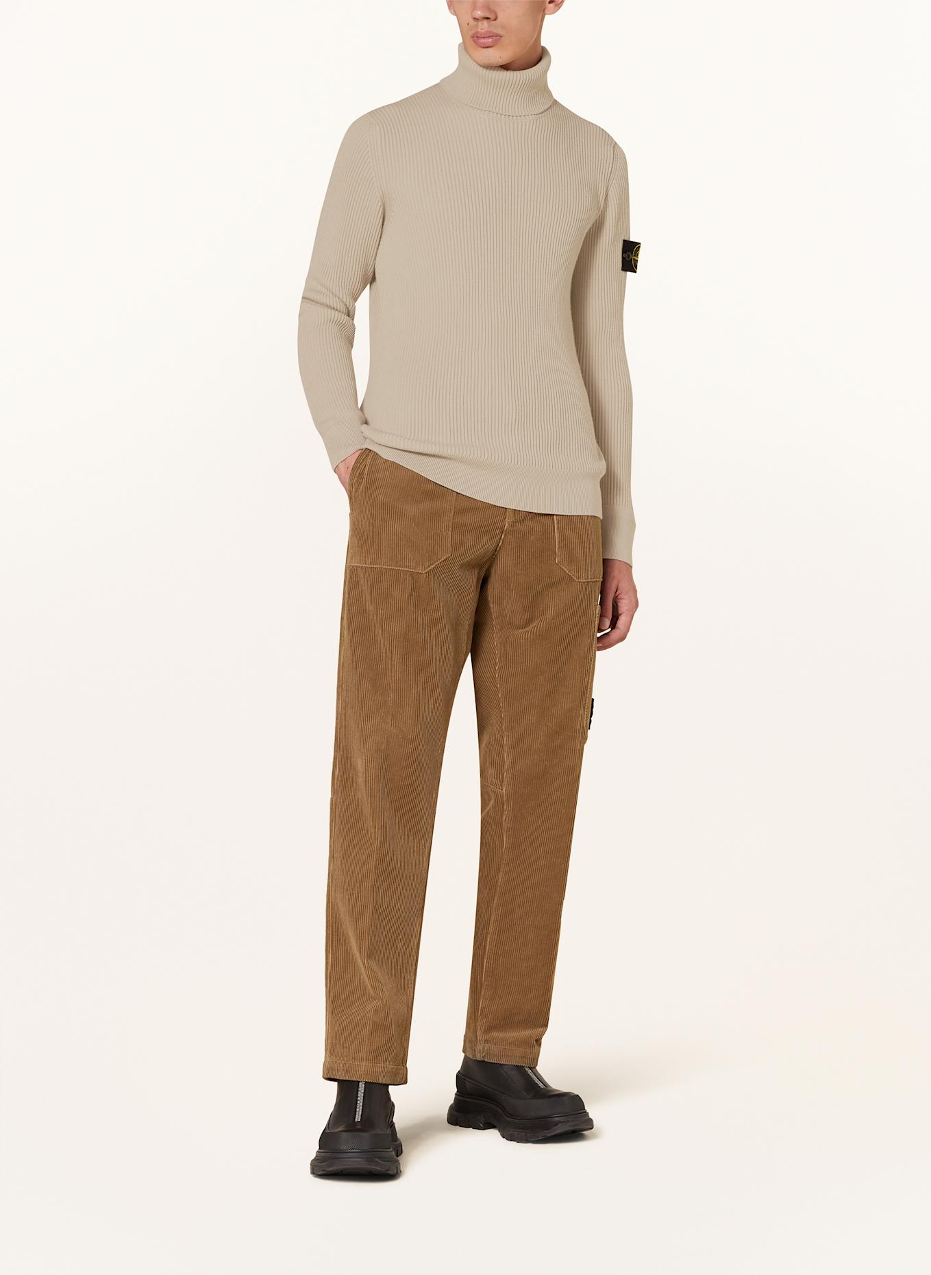 STONE ISLAND Rollkragenpullover: HELLBRAUN