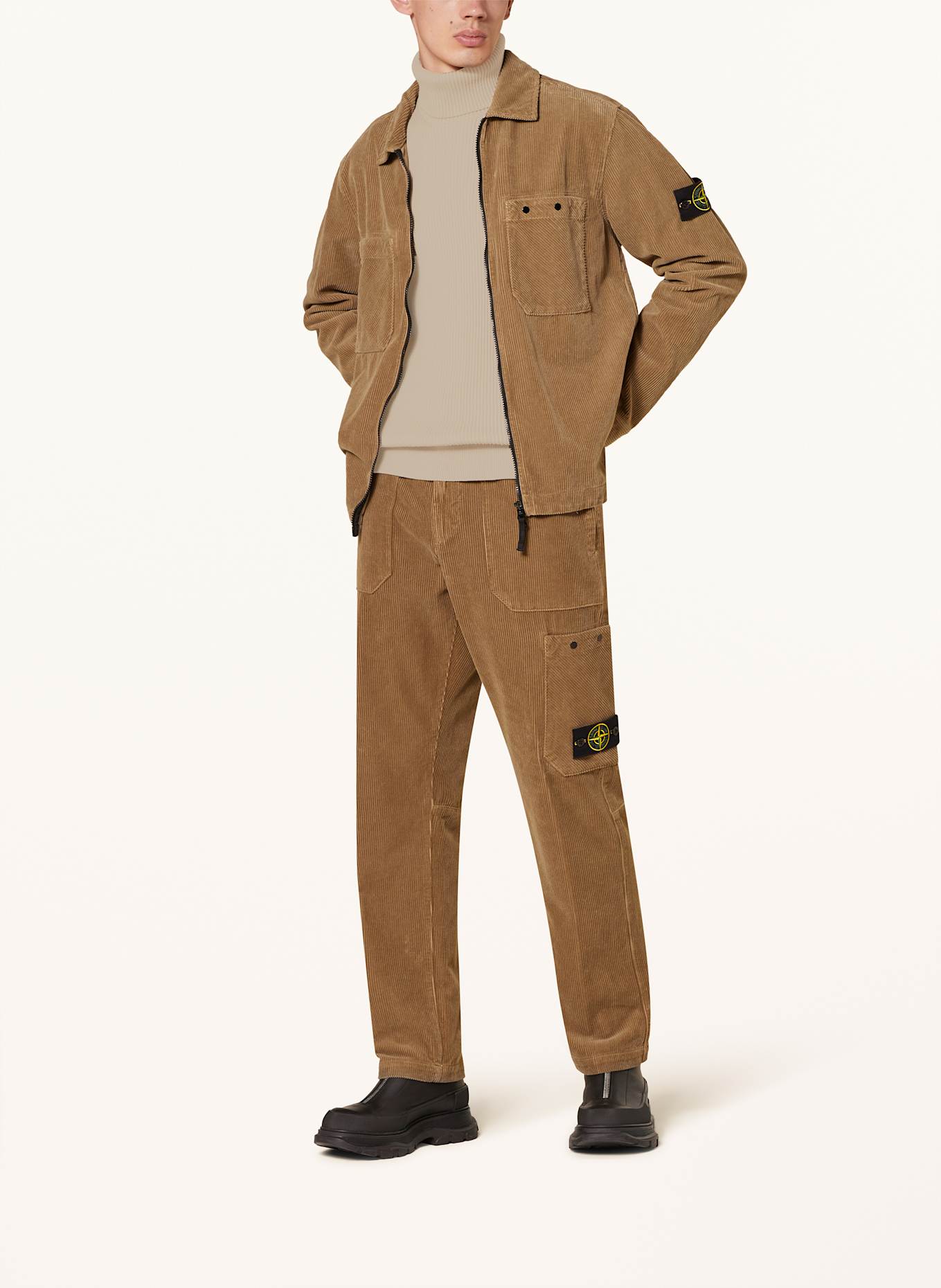 STONE ISLAND Rollkragenpullover: HELLBRAUN