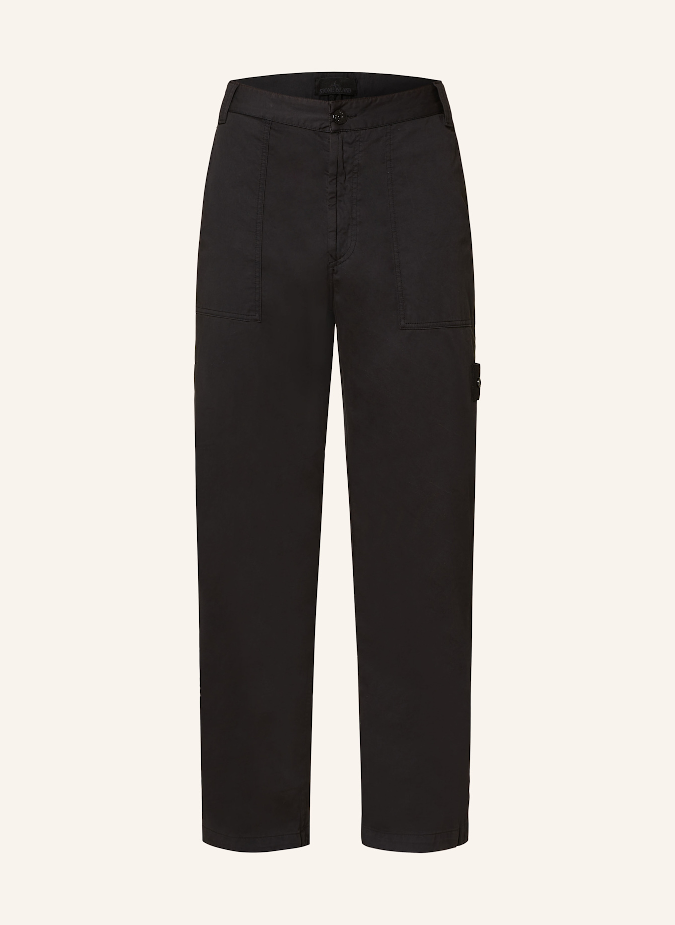 STONE ISLAND Chino GHOST, Color: BLACK (Image 1)