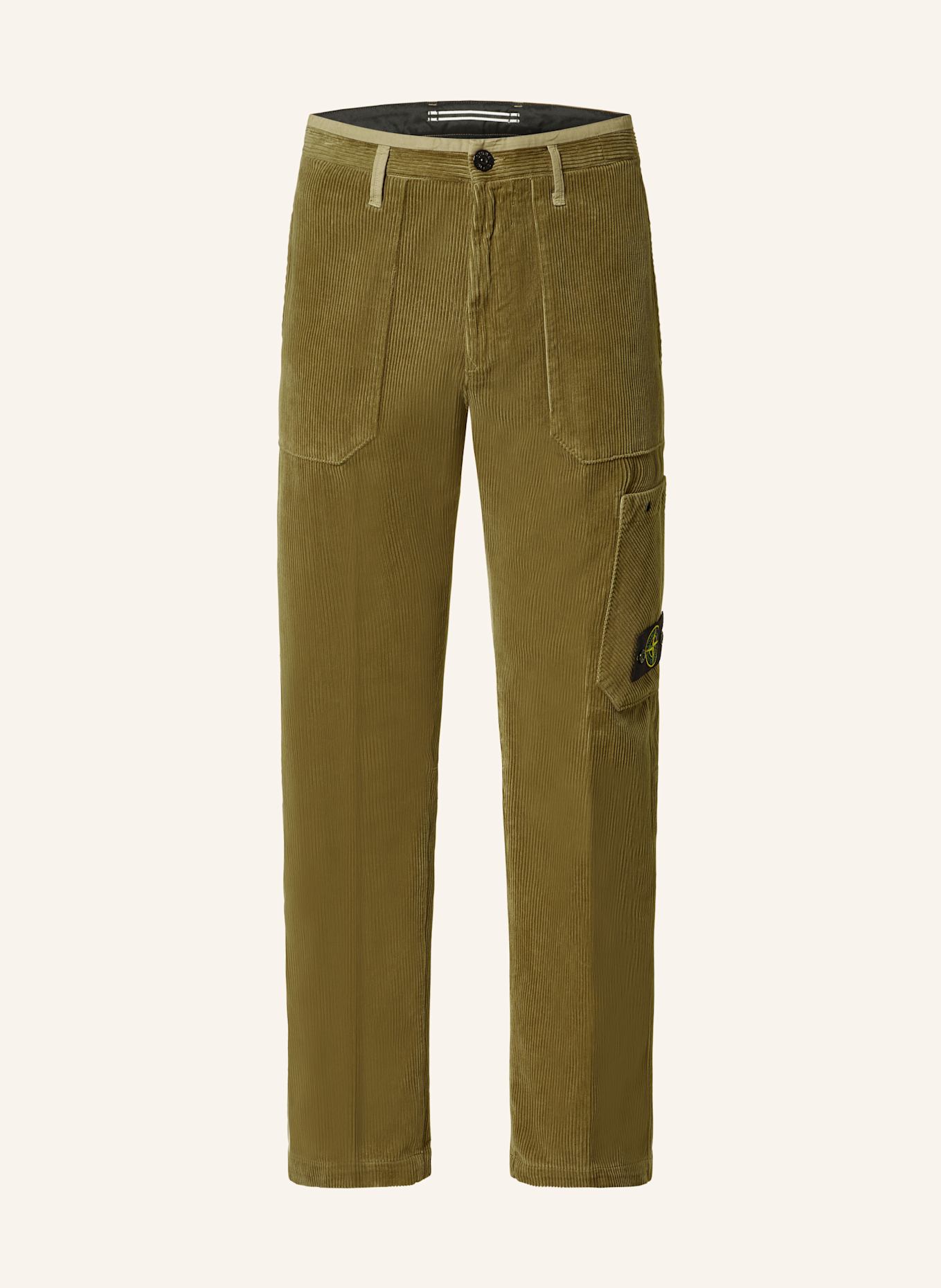 Stone island cargo pants olive cheap