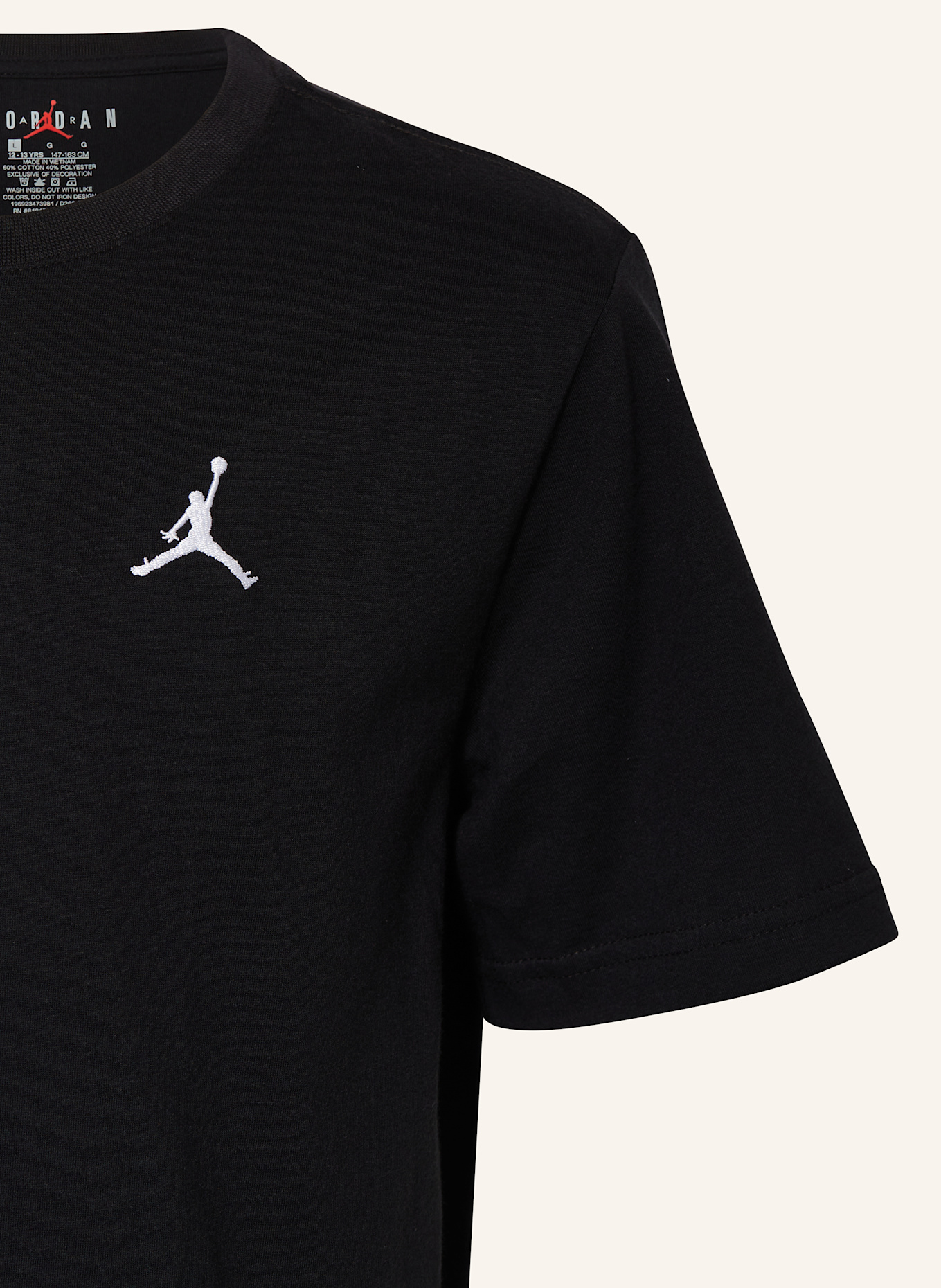 JORDAN T-Shirt JUMPMAN AIR: SCHWARZ