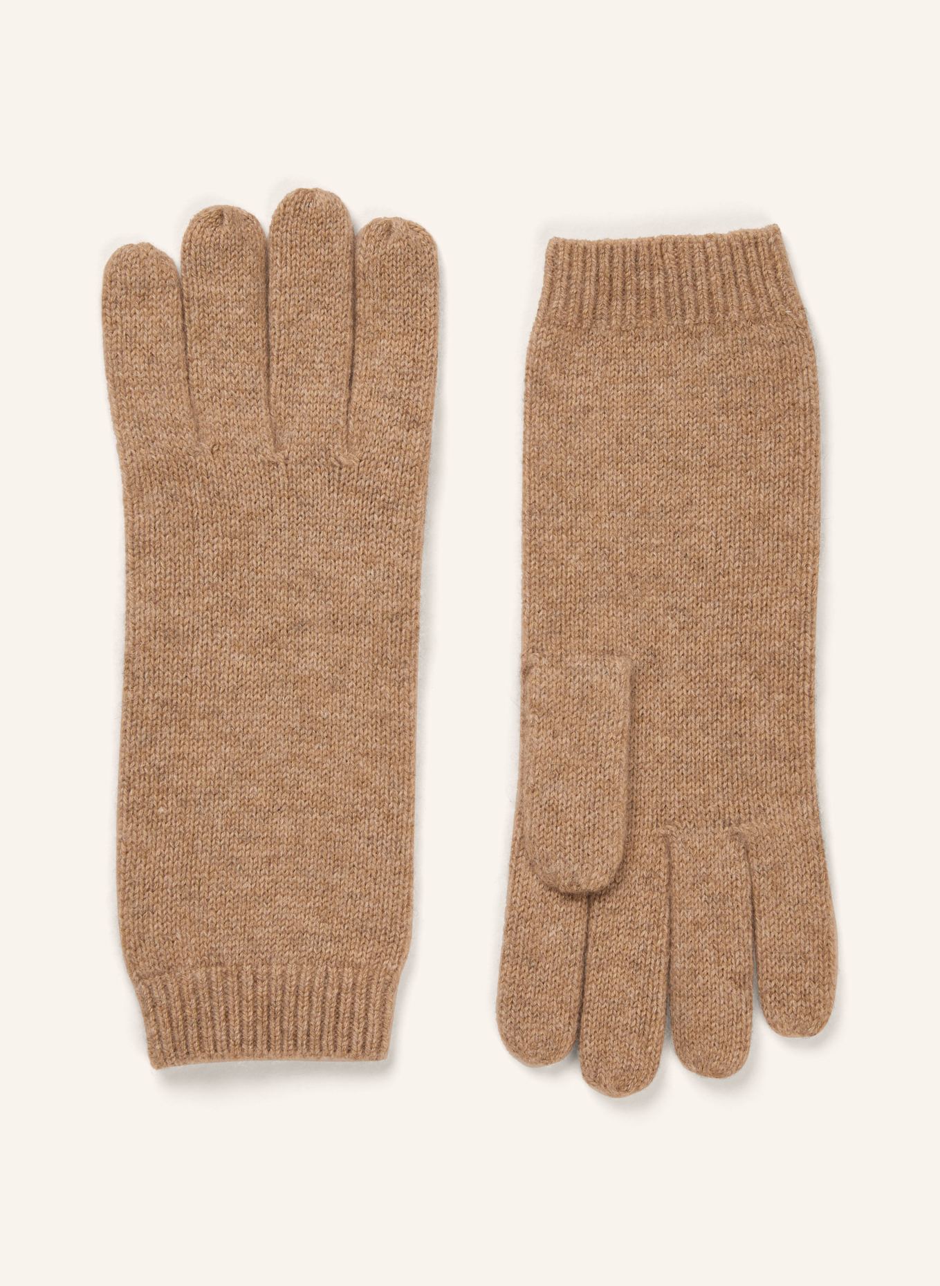 TOMMY HILFIGER Cashmere gloves in camel