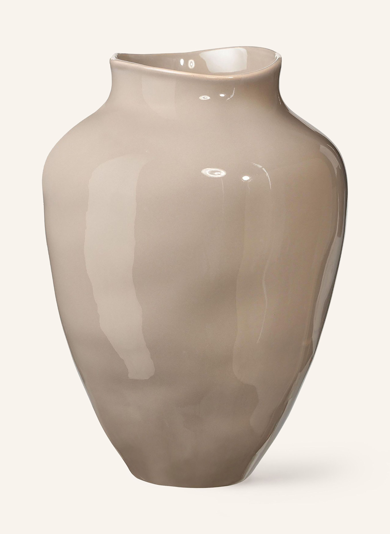 Westwing Collection Vase LATONA, Farbe: TAUPE (Bild 1)