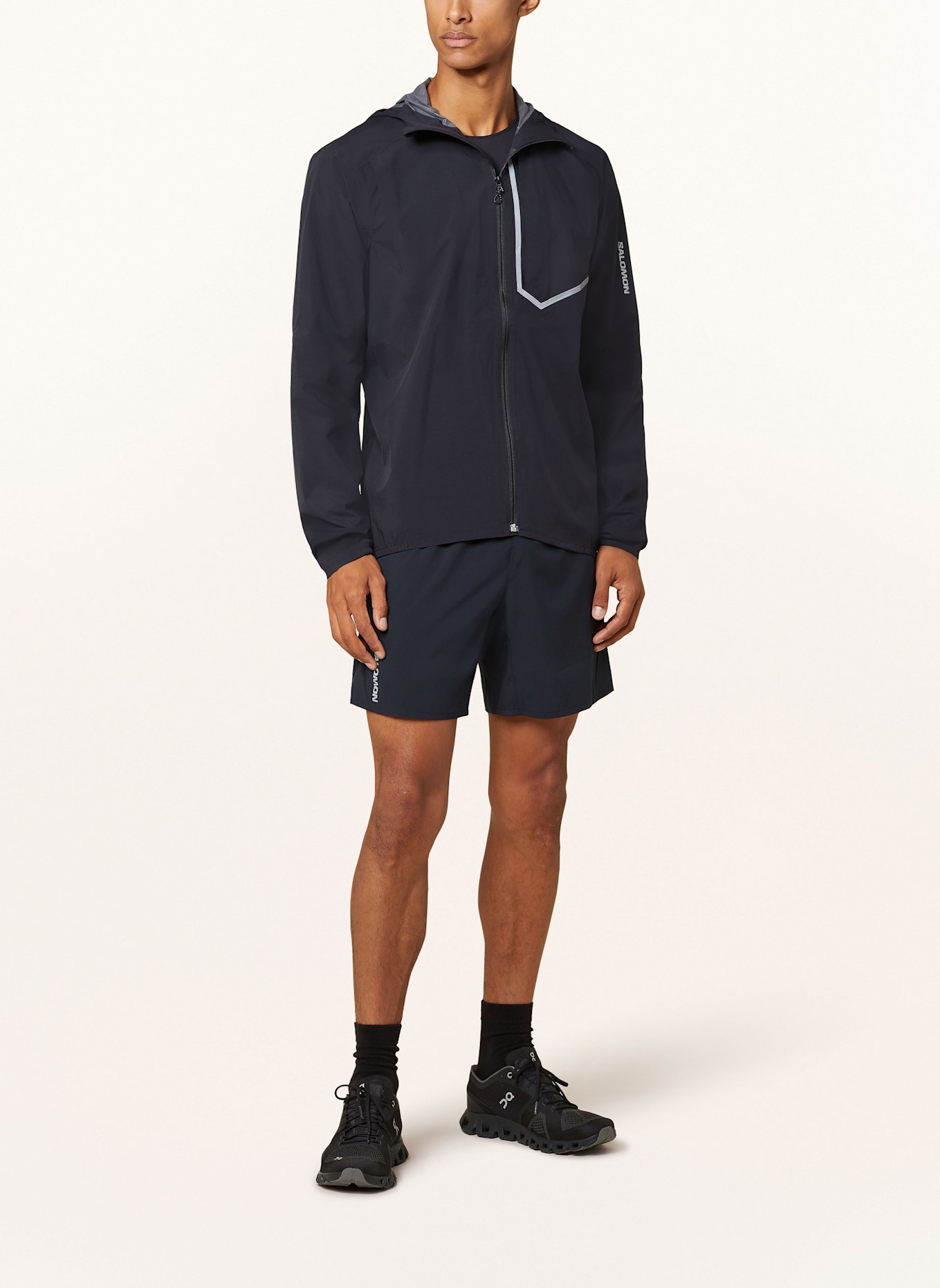 SALOMON Laufjacke BONATTI TRAIL: SCHWARZ
