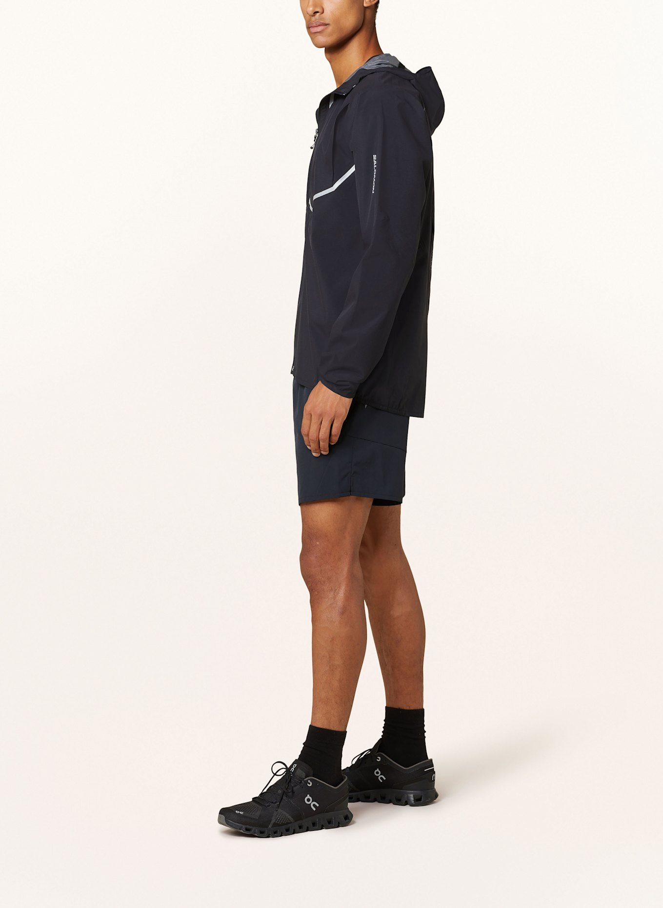 SALOMON Laufjacke BONATTI TRAIL: SCHWARZ